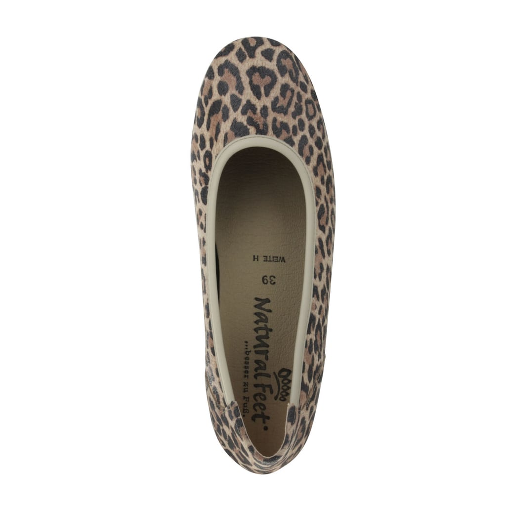 Natural Feet Ballerina »Jasmin«, mit Leopardenprint
