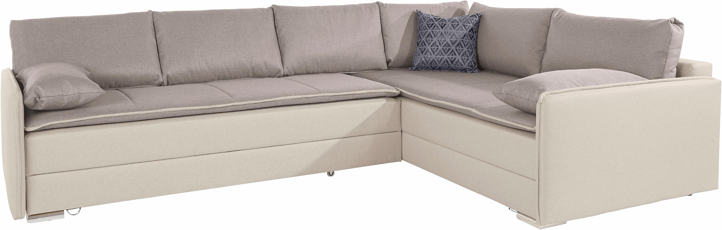 INOSIGN Ecksofa »Dream L-Form«, mit Federkern, mit Bettfunktion und Bettkasten