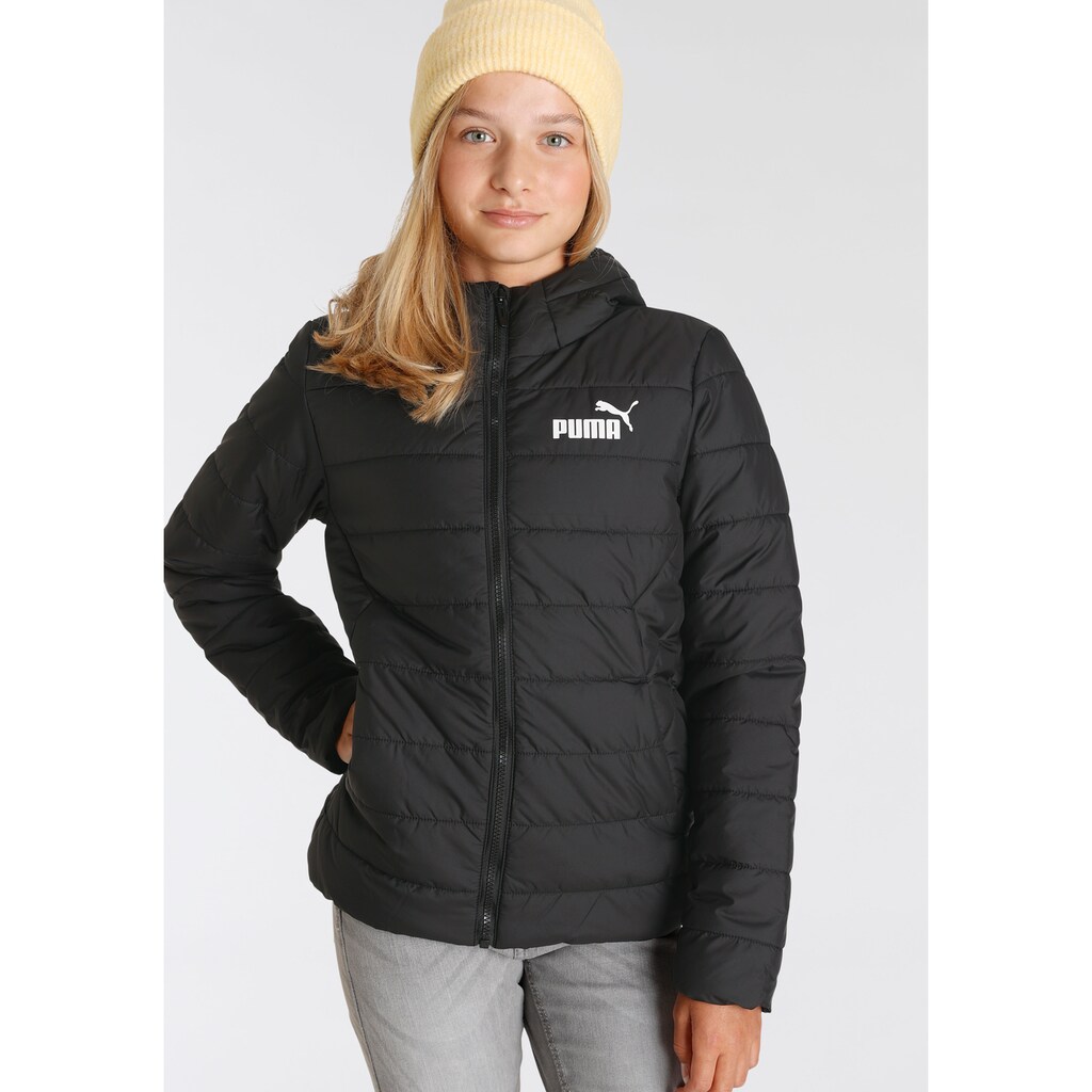 PUMA Winterjacke »ESS HOODED PADDED JACKET«, mit Kapuze