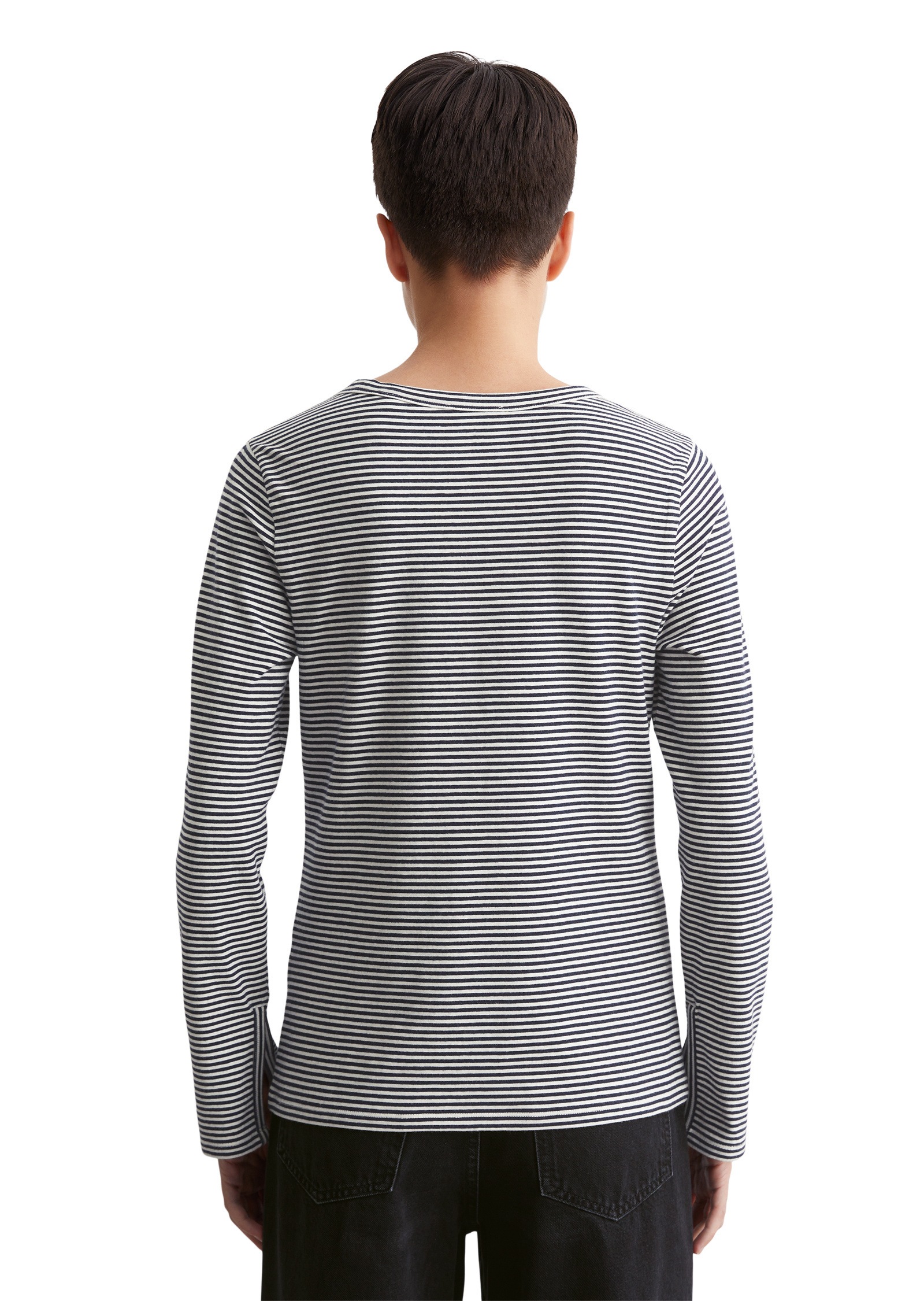 Marc OPolo Langarmshirt "aus Organic-Cotton-Stretch-Jersey" günstig online kaufen