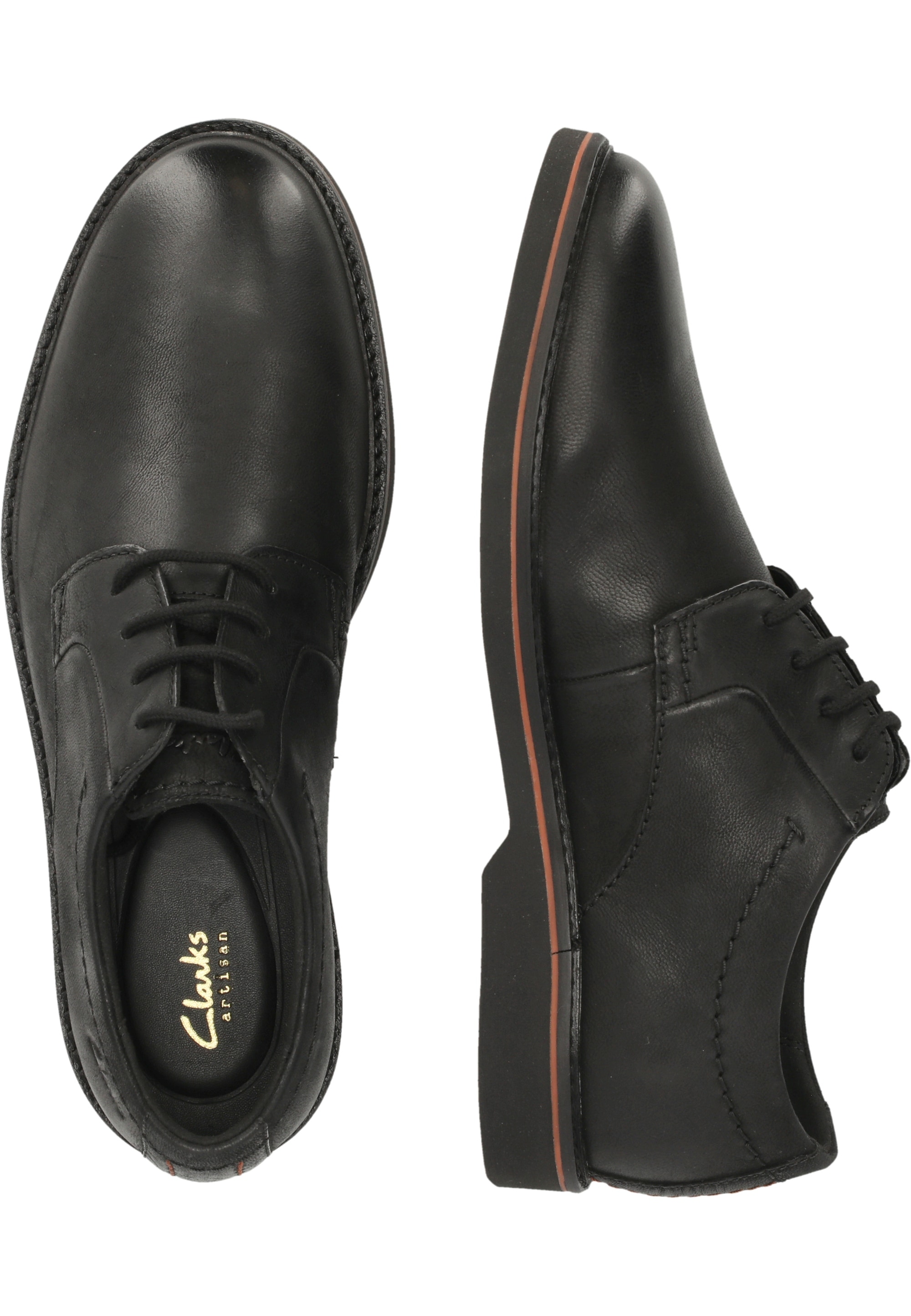 Clarks Schnürschuh »Atticus LTLace«, mit weichem Fußbett aus recyceltem Material