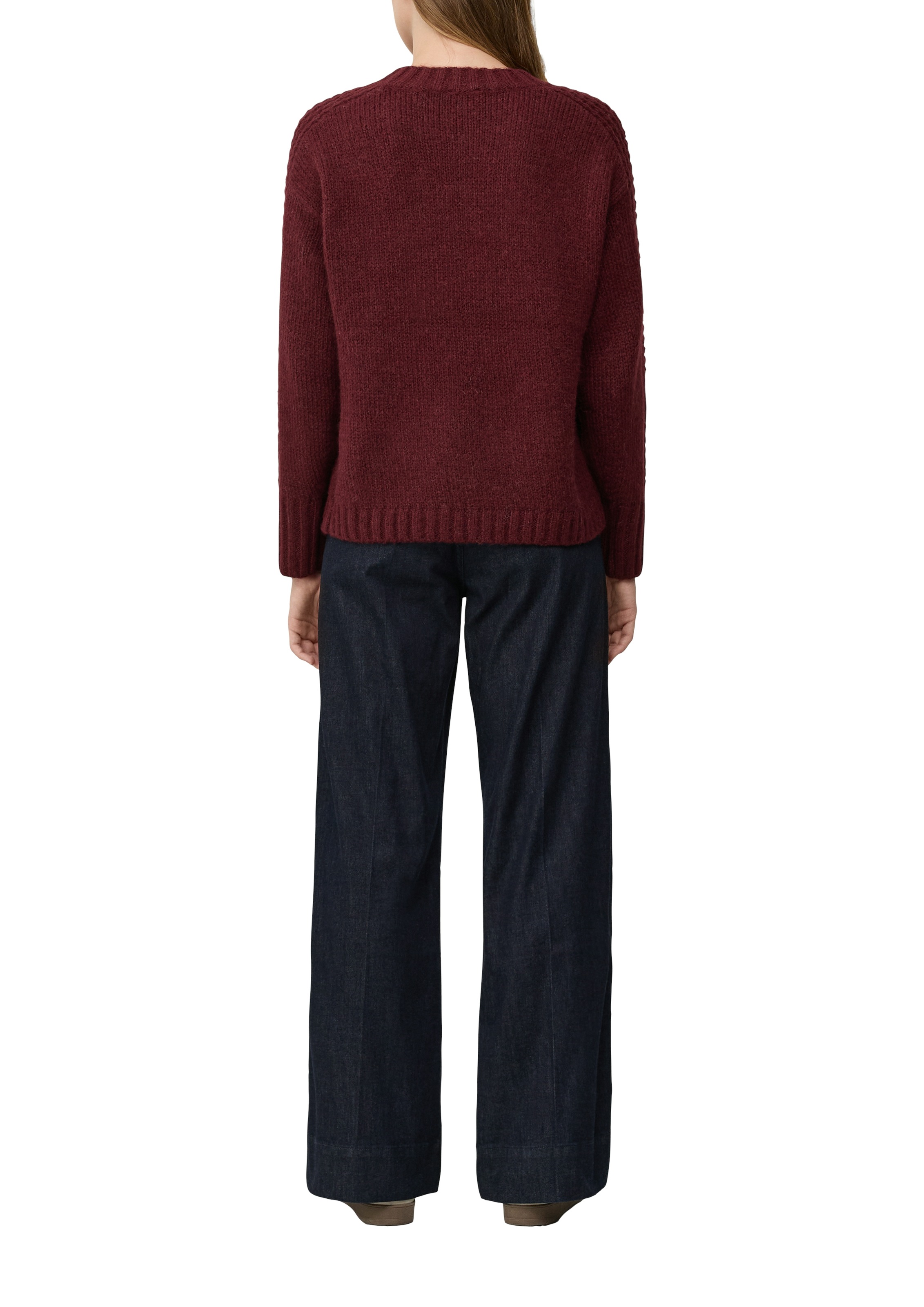 s.Oliver Women Knit Sweater Dark Merlot 44 3