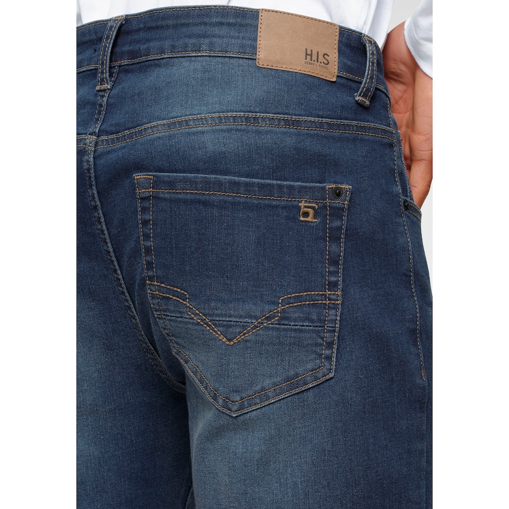 H.I.S Bootcut-Jeans »BOOTH«, (Set, mit abnehmbarem Gürtel)