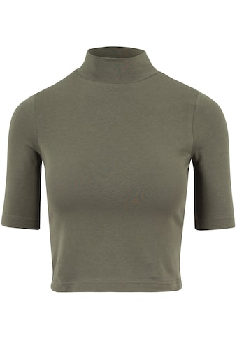 T-Shirt »Urban Classics Damen Ladies Cropped Turtleneck Tee«, (1 tlg.)