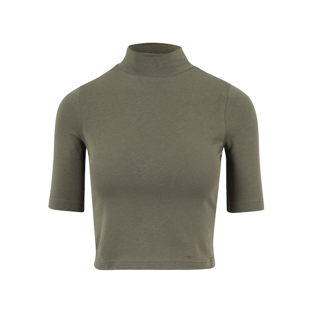 URBAN CLASSICS T-Shirt »Damen Ladies Cropped Turtleneck Tee«, (1 tlg.) für  kaufen | BAUR
