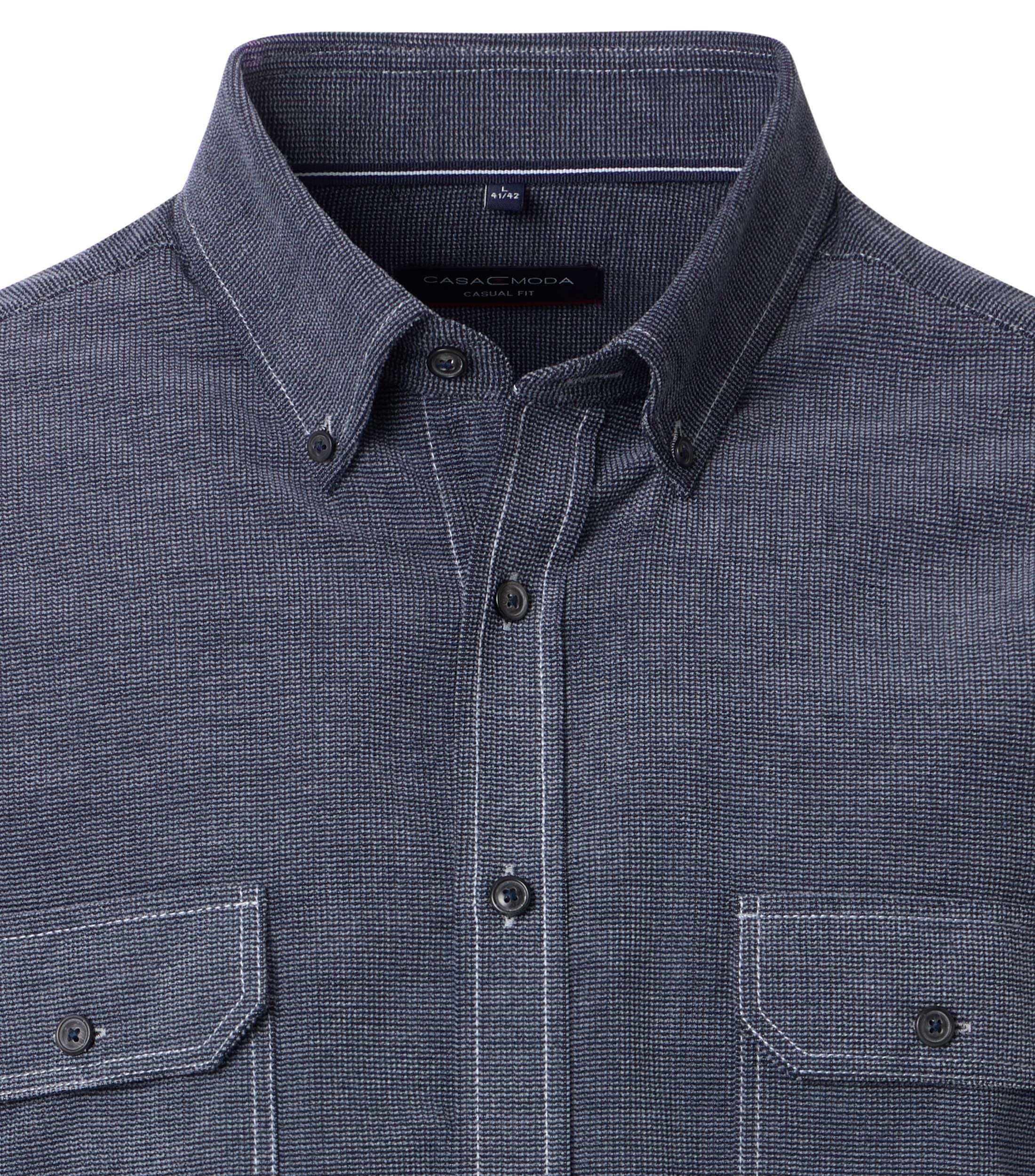 CASAMODA Langarmhemd »CASAMODA Hemdjacke uni«