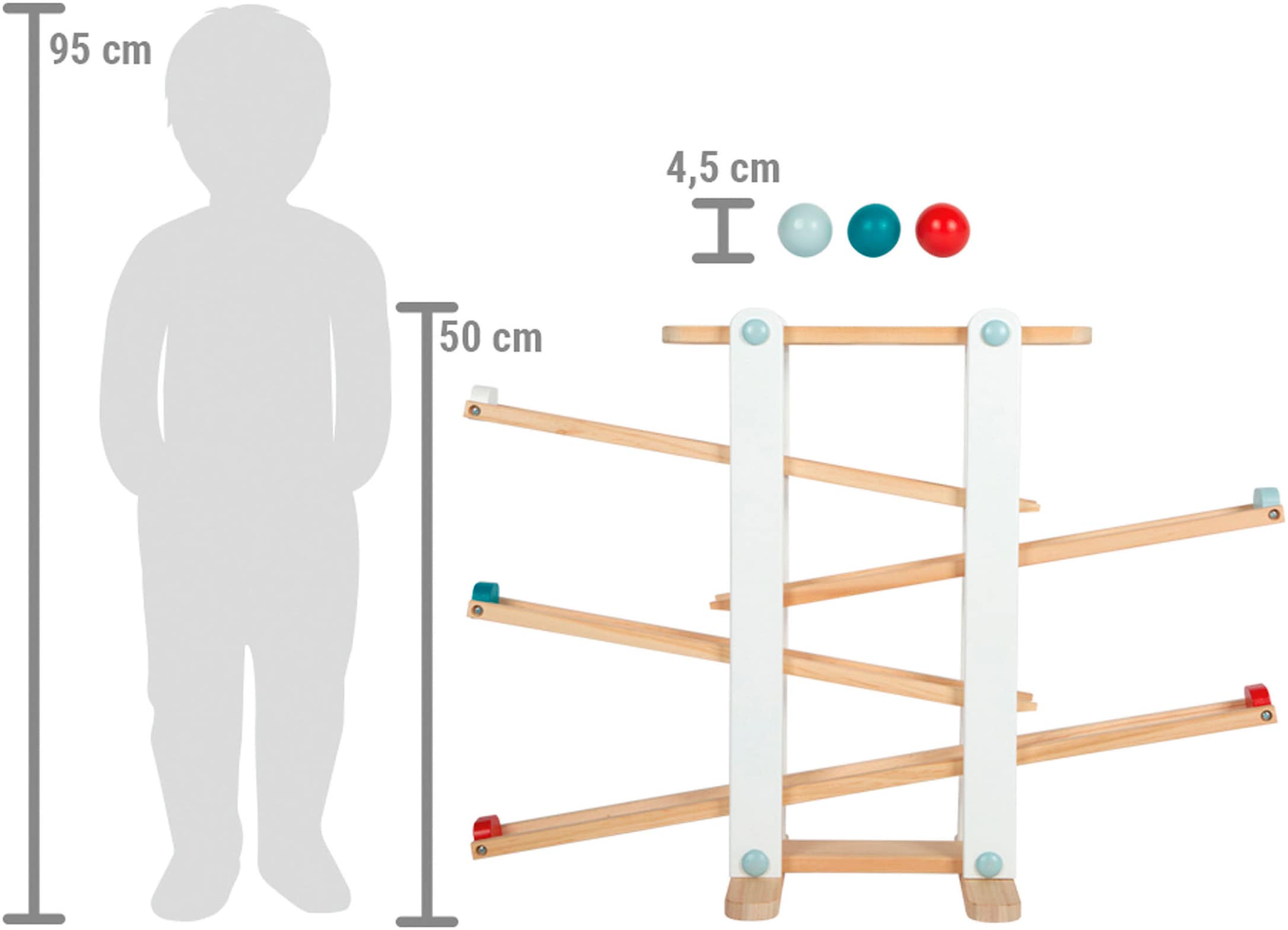 Small Foot Kugelbahn »weiß/natur«, aus Holz