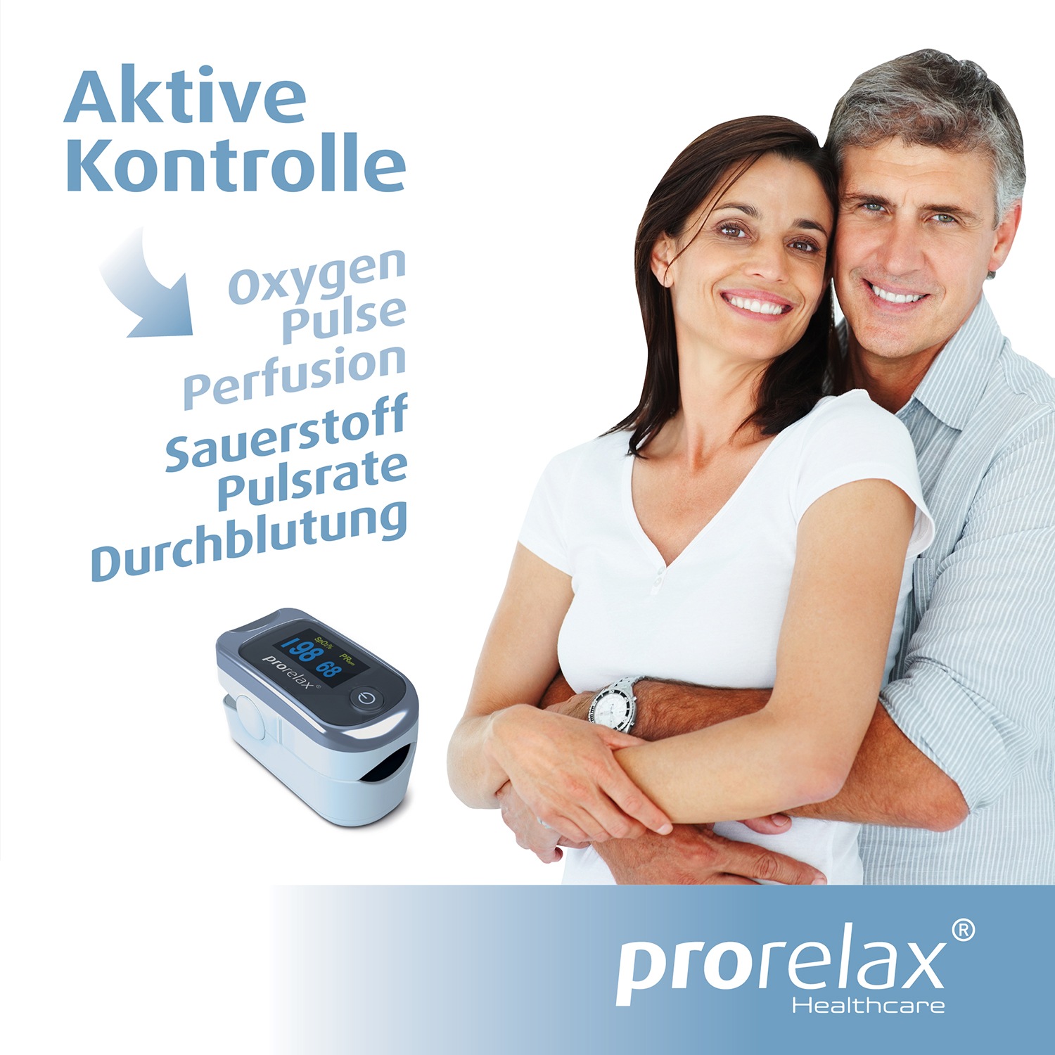 prorelax Pulsoximeter »12021«, zur Selbst-Kontrolle der Herz-Frequenz