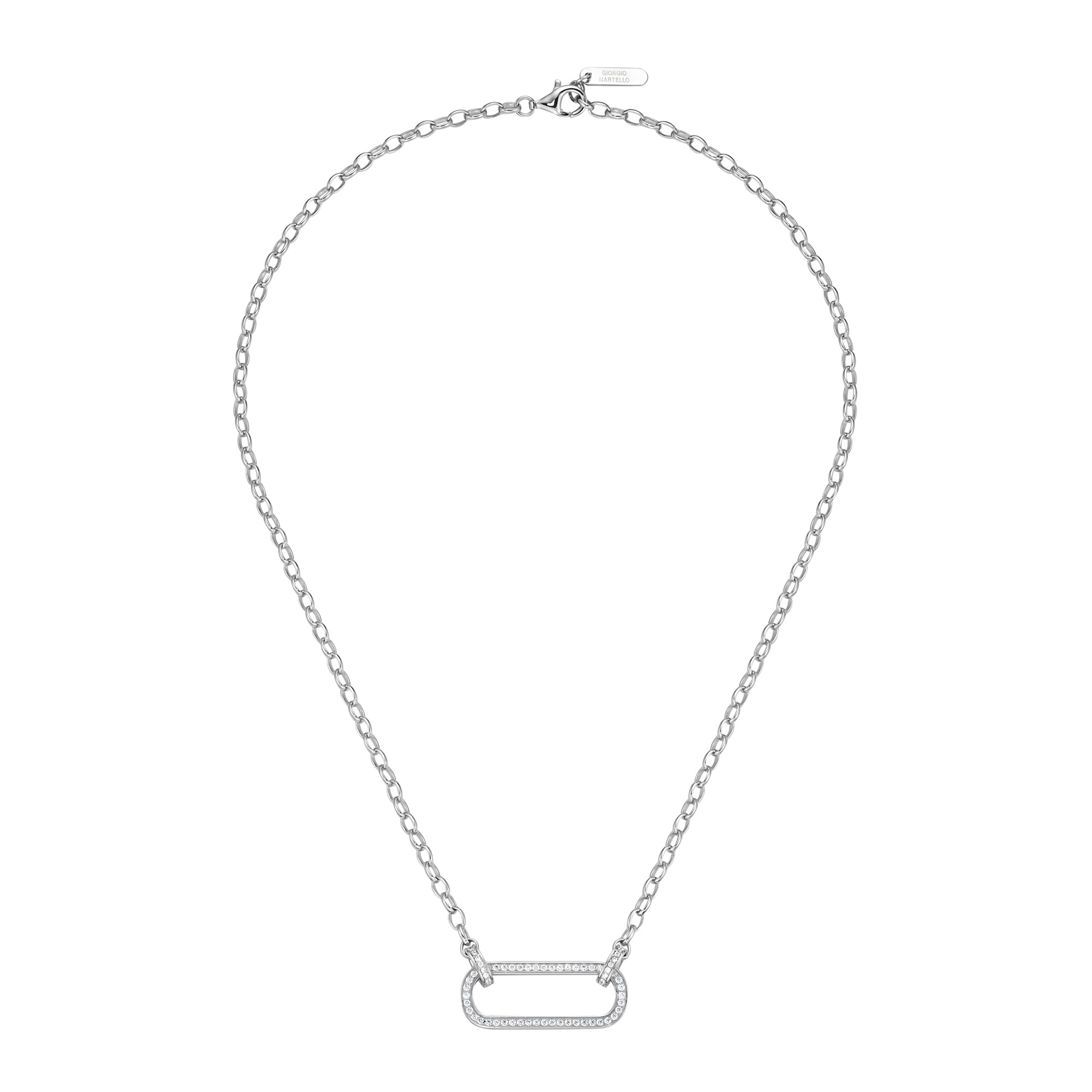 GIORGIO MARTELLO MILANO Collier »mit Zirkonia, Silber 925«
