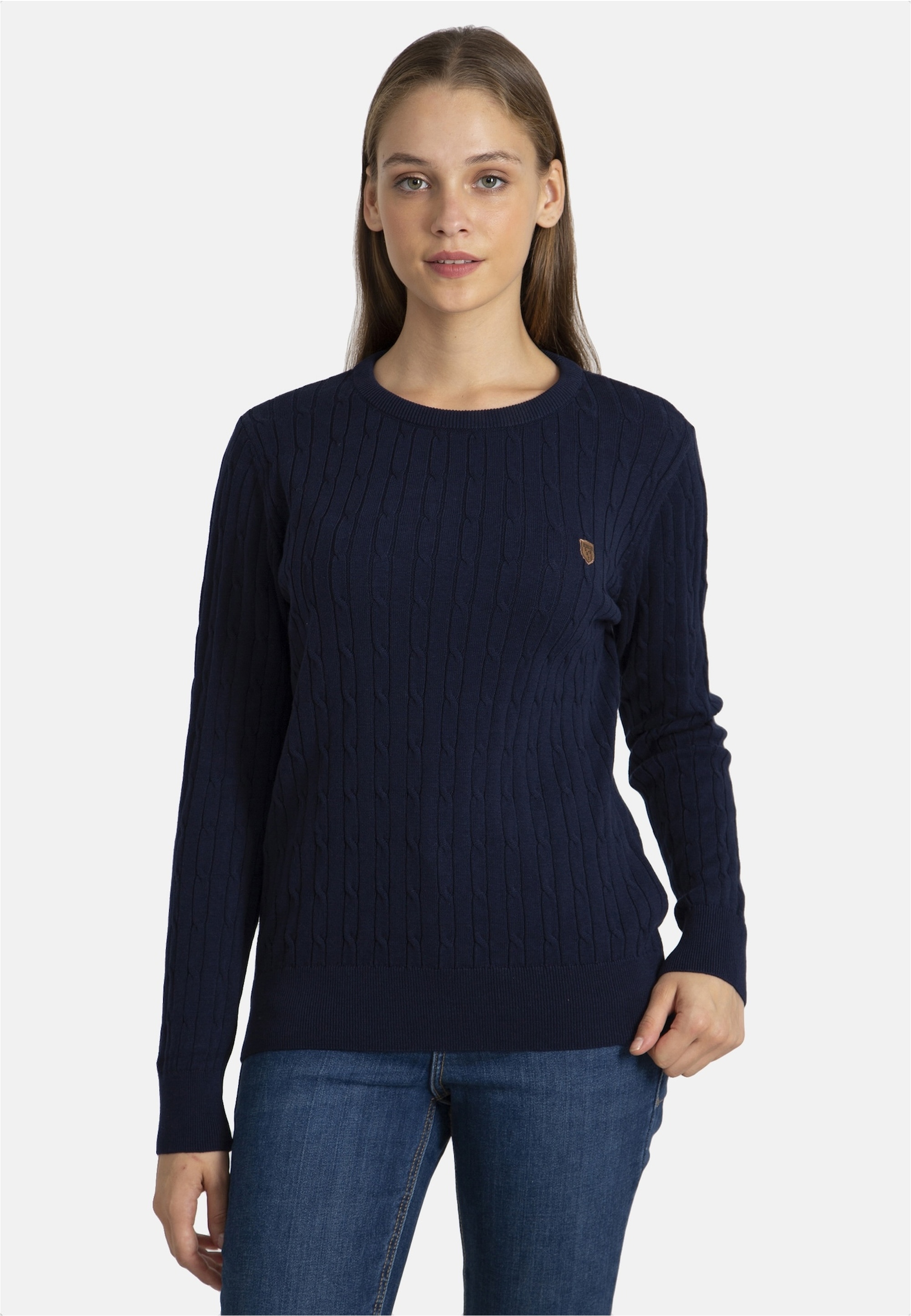 SIR RAYMOND TAILOR Strickpullover »Authen«, (1 tlg.), mit klassischem Rundhalsausschnitt