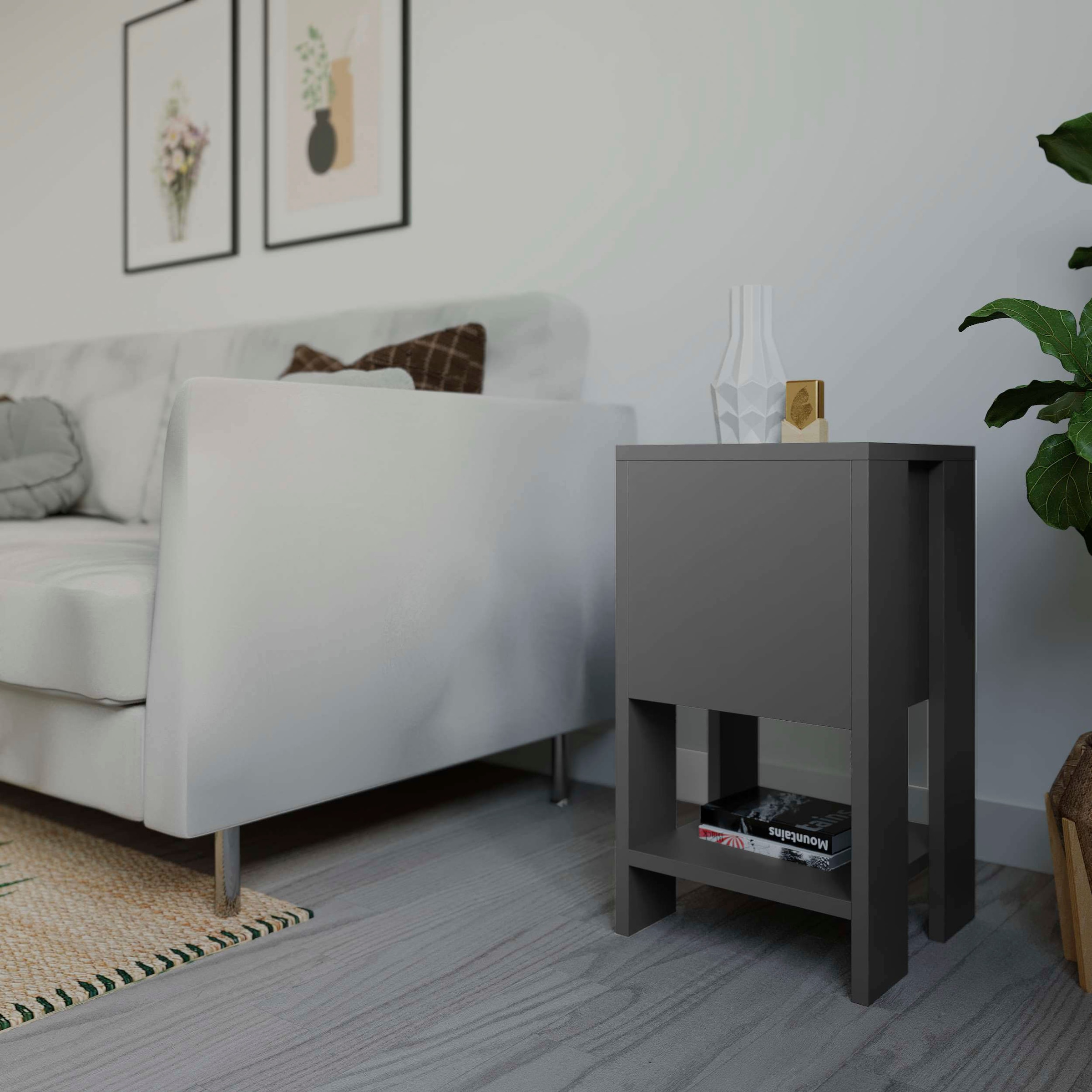 Decortie Nachttisch »EMA NACHTTISCH«, (Packung, 1 St.), Naturfreundlich, Leichte Montage, Lagerung, Platzsparend