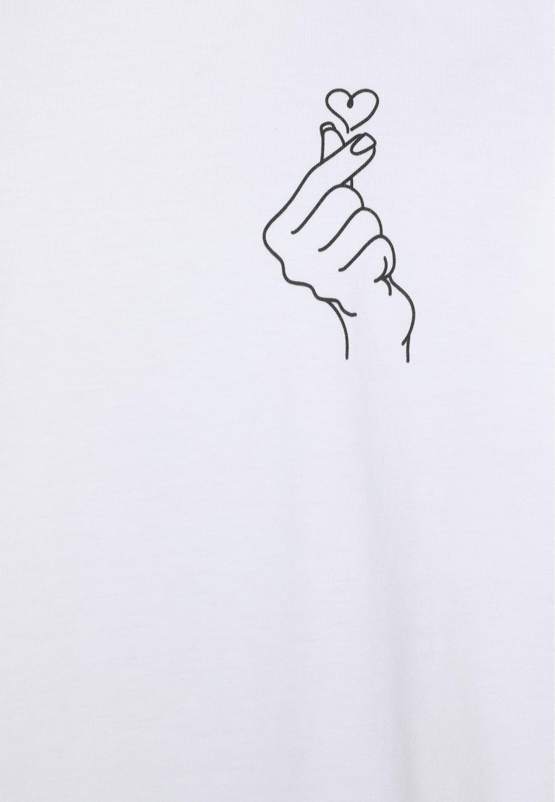 URBAN CLASSICS T-Shirt »Urban Classics T-Shirt 2 Pack - kurzarm - Butterfly & Love Sign«, (1 tlg.)
