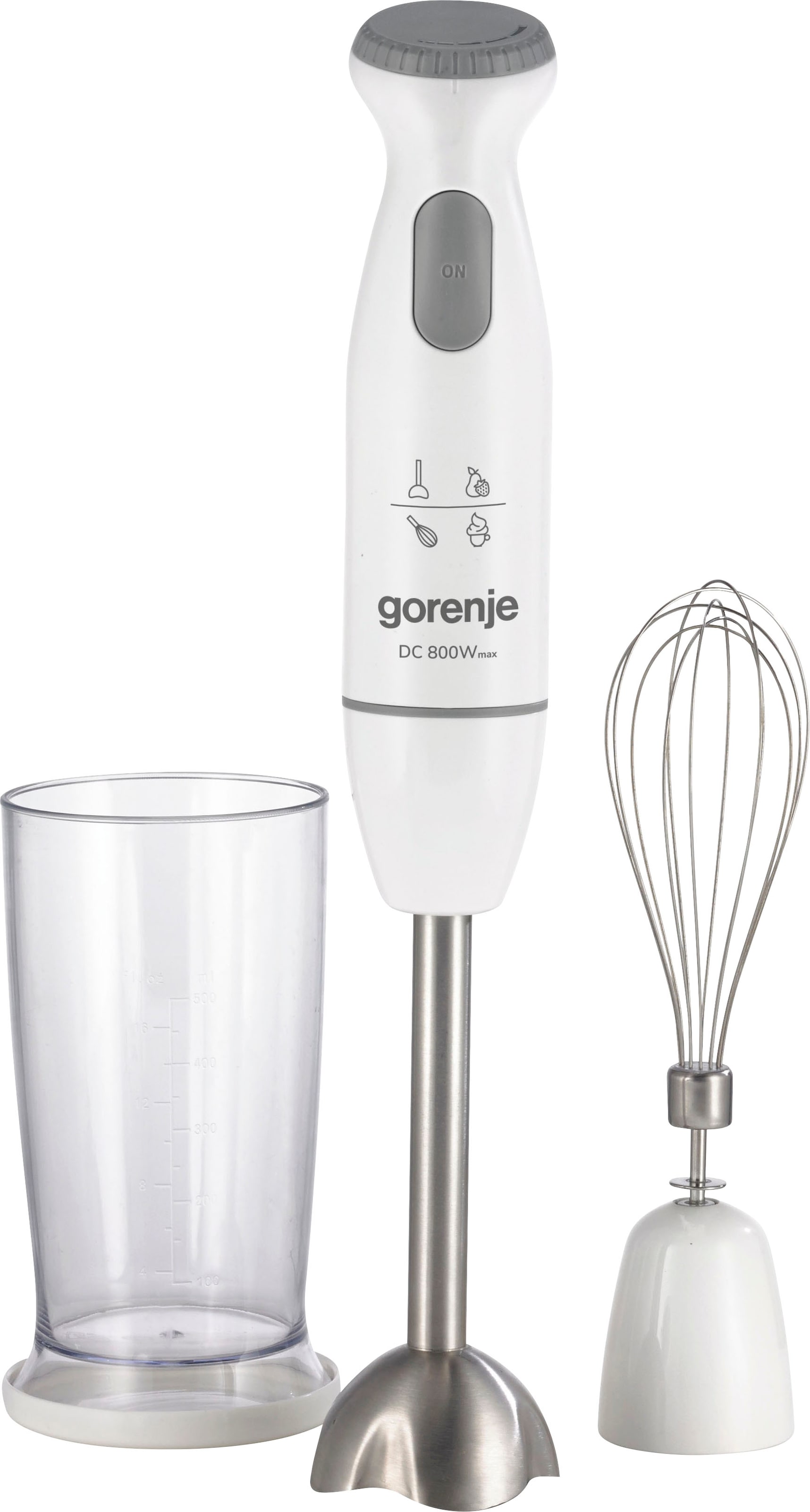 GORENJE Stabmixer "HBC 802 QW", 800 W, 800 Watt Leistung