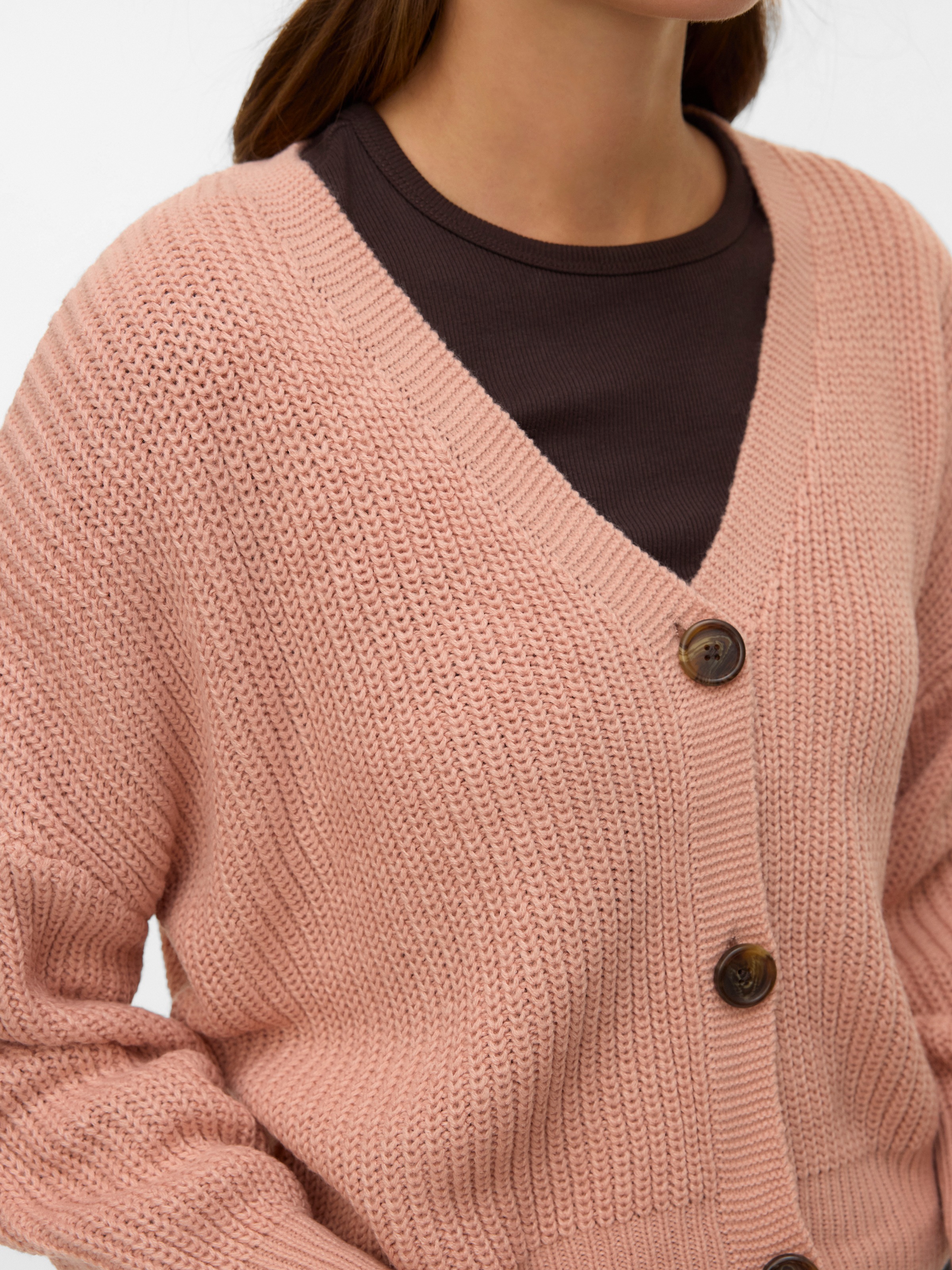 Thumbnail - Vero Moda Strickjacke "VMLEA LS V-NECK CUFF CARDIGAN NOOS" Rippstrick