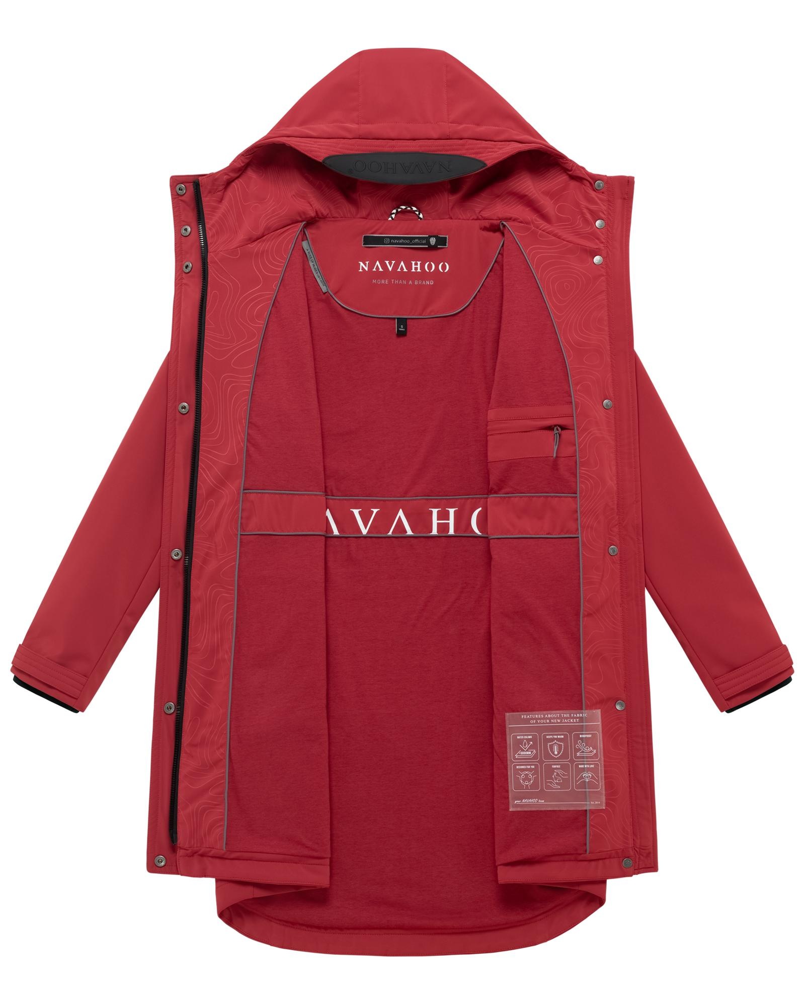 Navahoo Morgennebel 14 Women Softshell Coat Red Size L 3