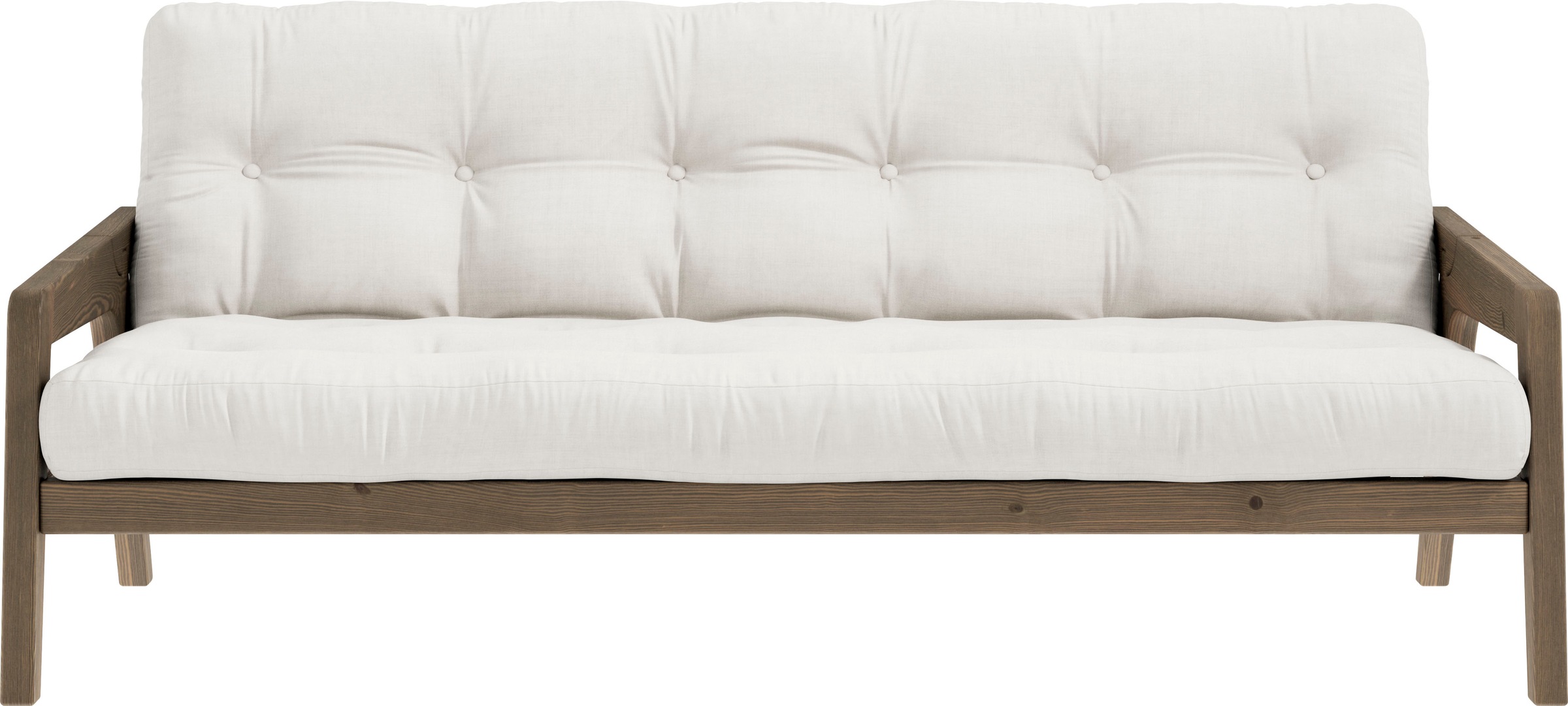 Karup Design Schlafsofa "Grab, inkl. Futonmatratze - aus massivem Kieferholz, 130x190 cm" Mit Holzstruktur, inkl. Futonmatratze, Liegefläche 130x190 cm