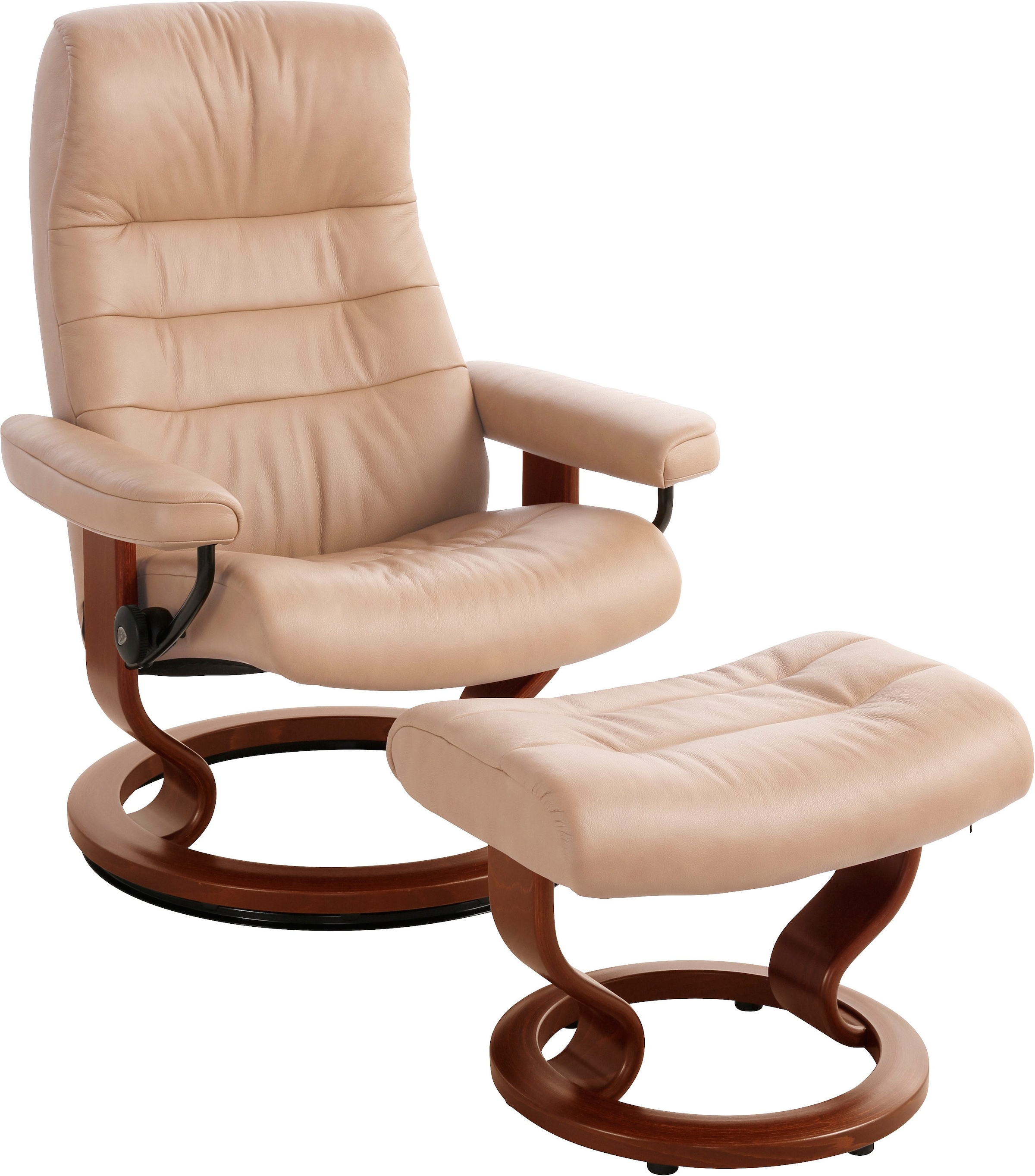 Stressless Relaxsessel "Opal", (Set, Relaxsessel mit Hocker), mit Hocker, mit Classic Base, Größe M, mit Schlaffunktion