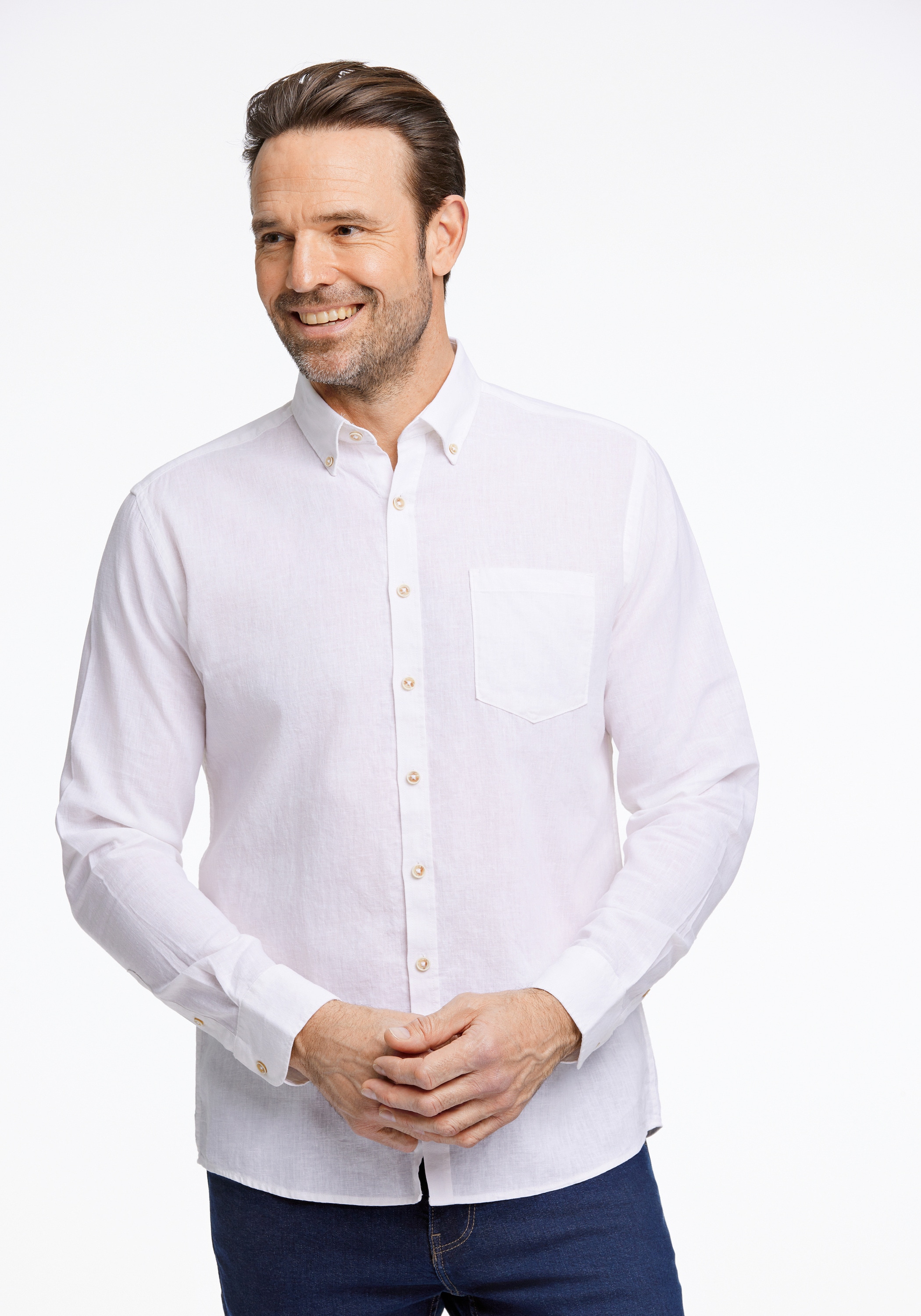 JACK’S Leinenhemd "Leinenhemd (Langarm) Regular Fit"
