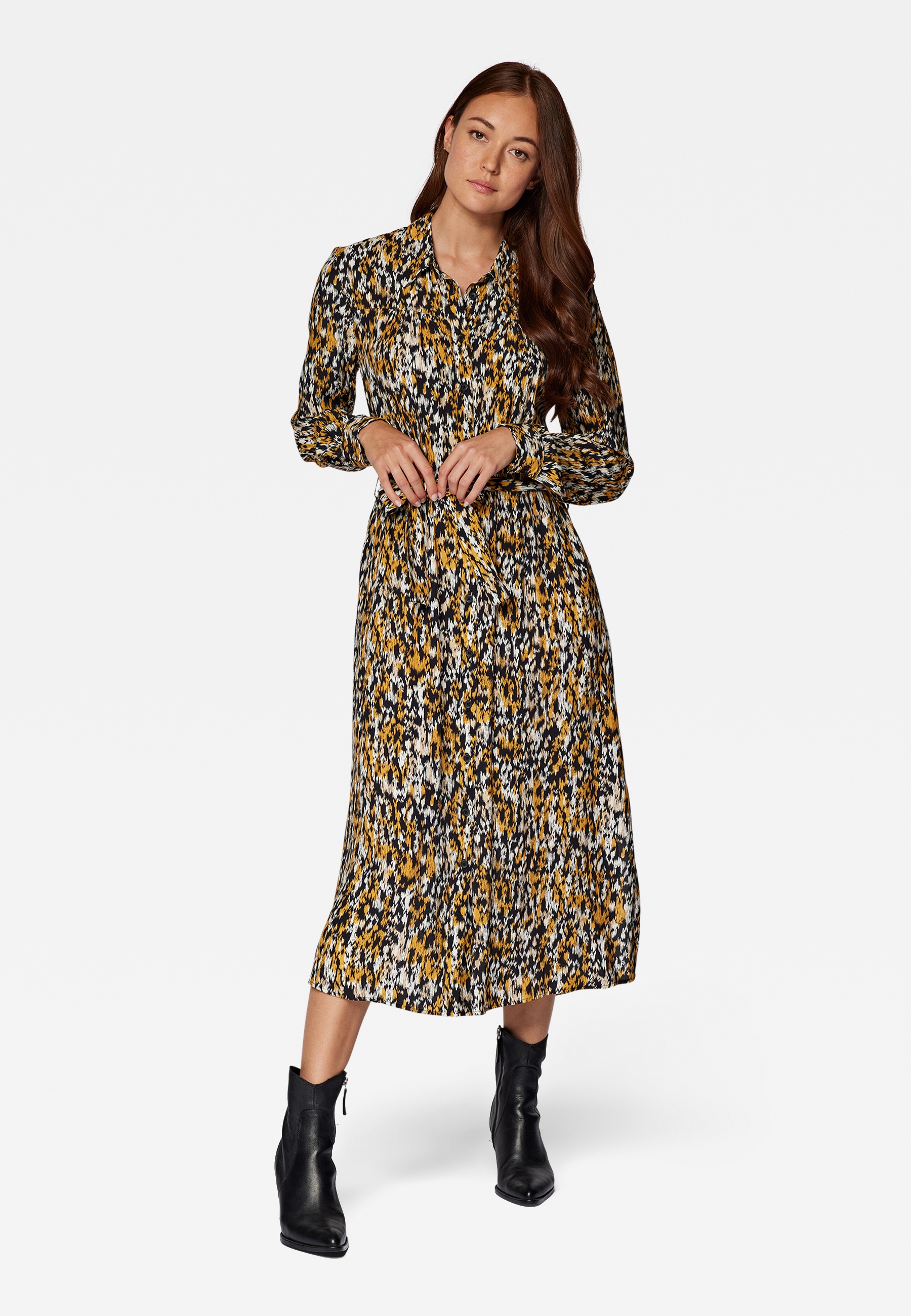 Mavi Maxikleid »PRINTED LONG DRESS«, Kleid mit Muster
