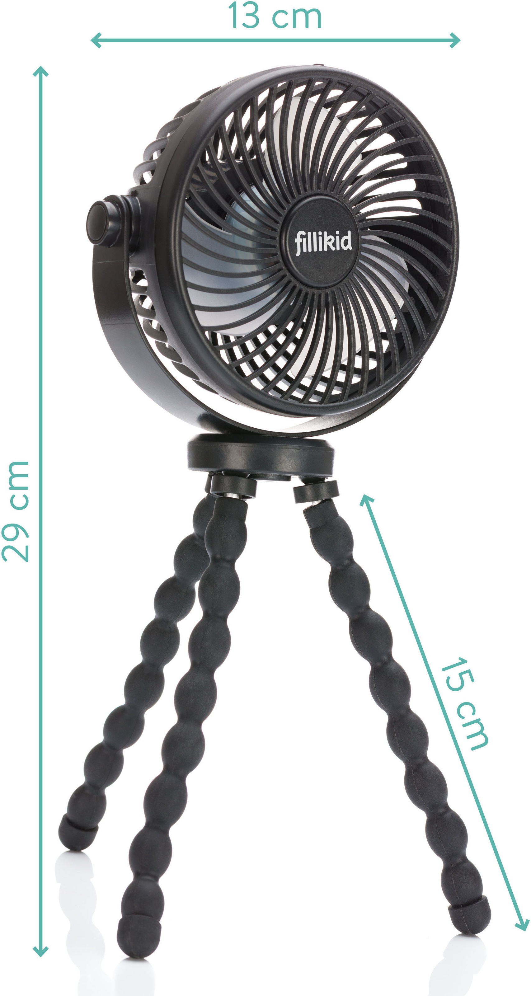Fillikid Mini USB-Ventilator »Breeze« für Kinderwagen, Bett, Autositz, Tisch u. v. m.