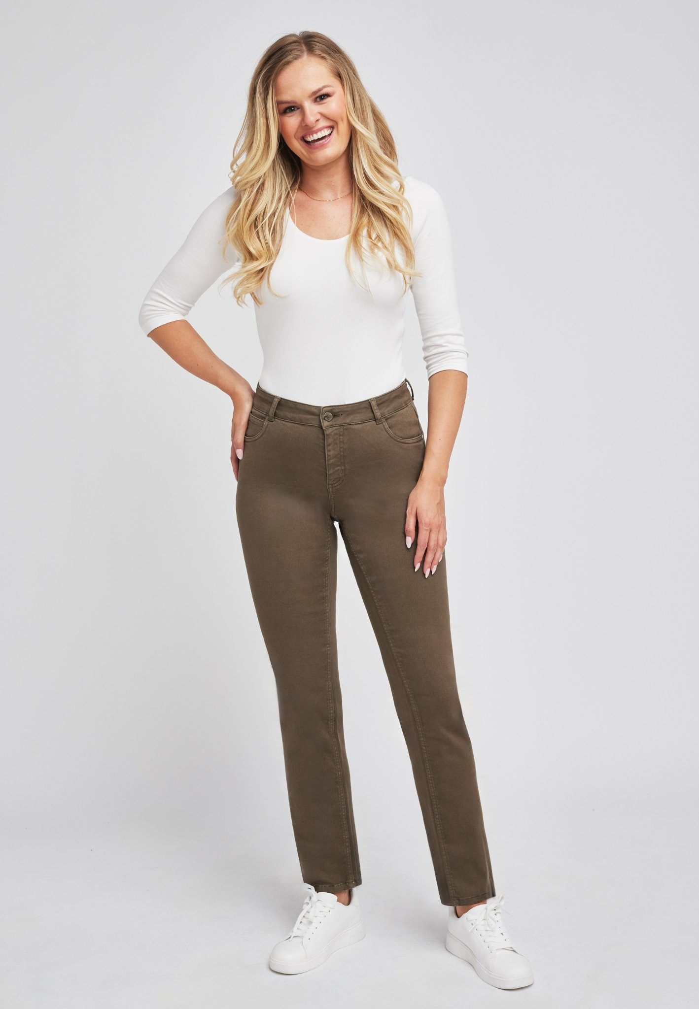 wonderjeans Slim-fit-Jeans "Classic", Klassischer gerader Schnitt günstig online kaufen