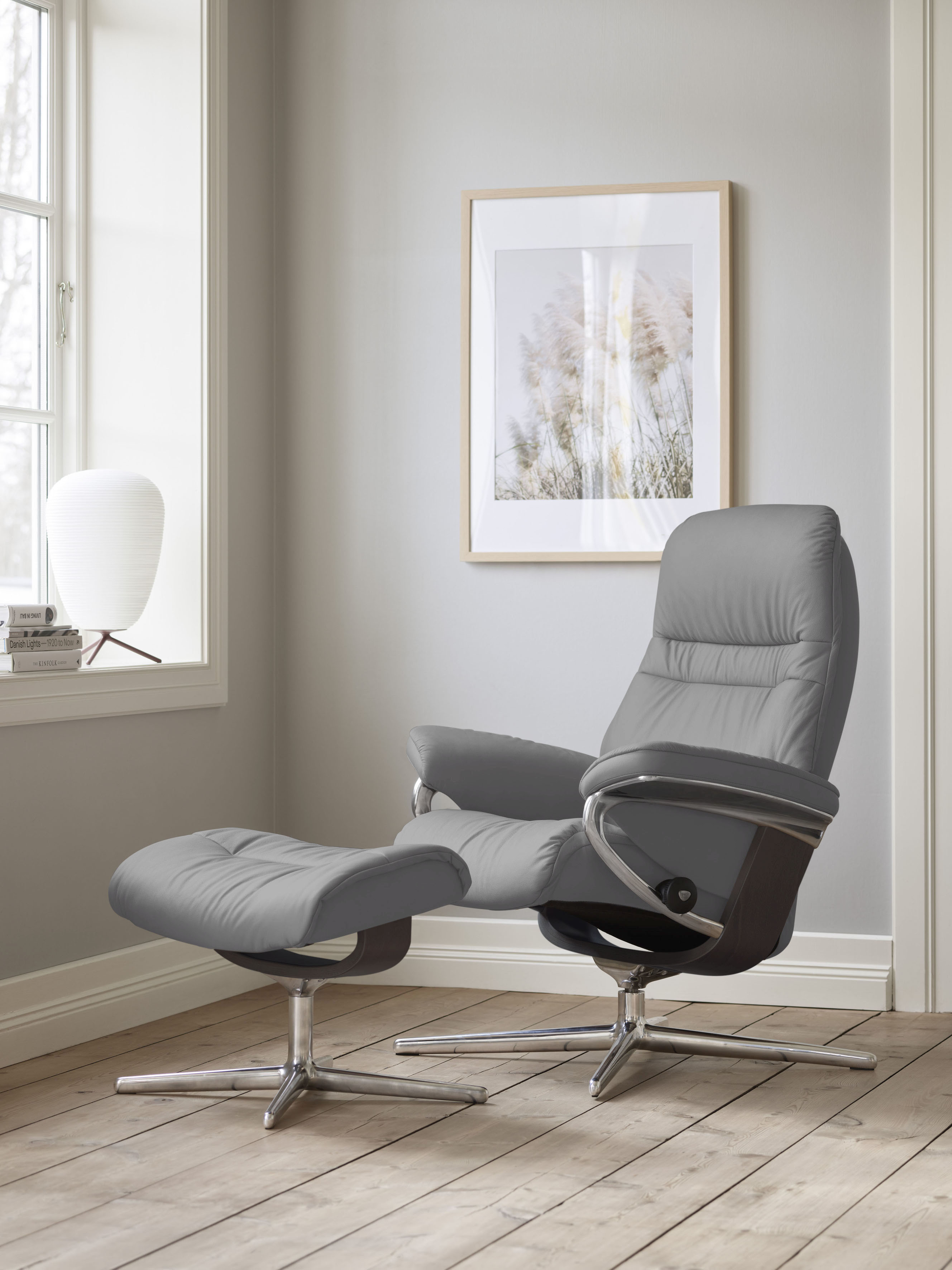 Stressless Relaxsessel "Sunrise" mit Cross Base, Größe S, M & L, Holzakzent Wenge