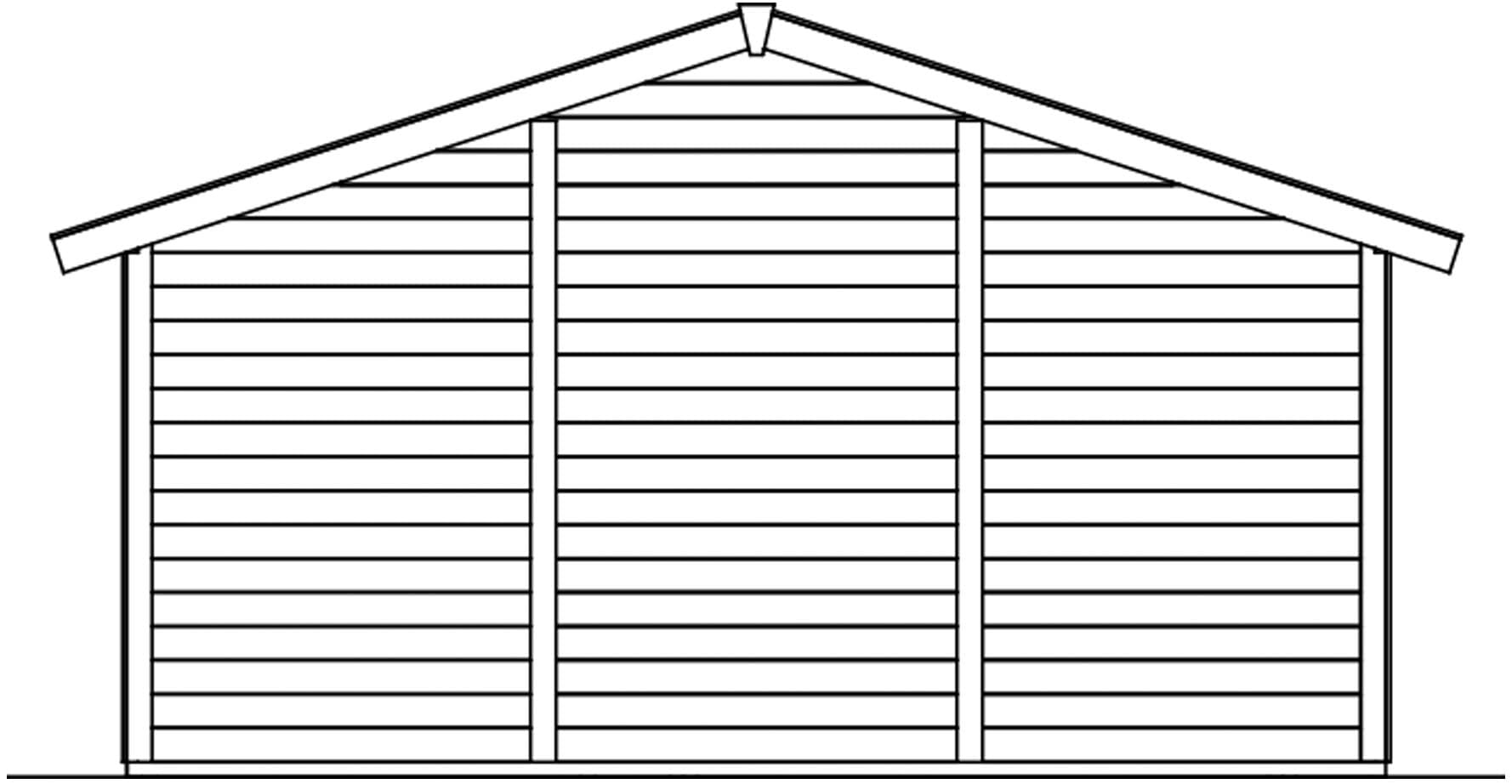 Skanholz Garage »Varberg 2«, 500 x 525 cm