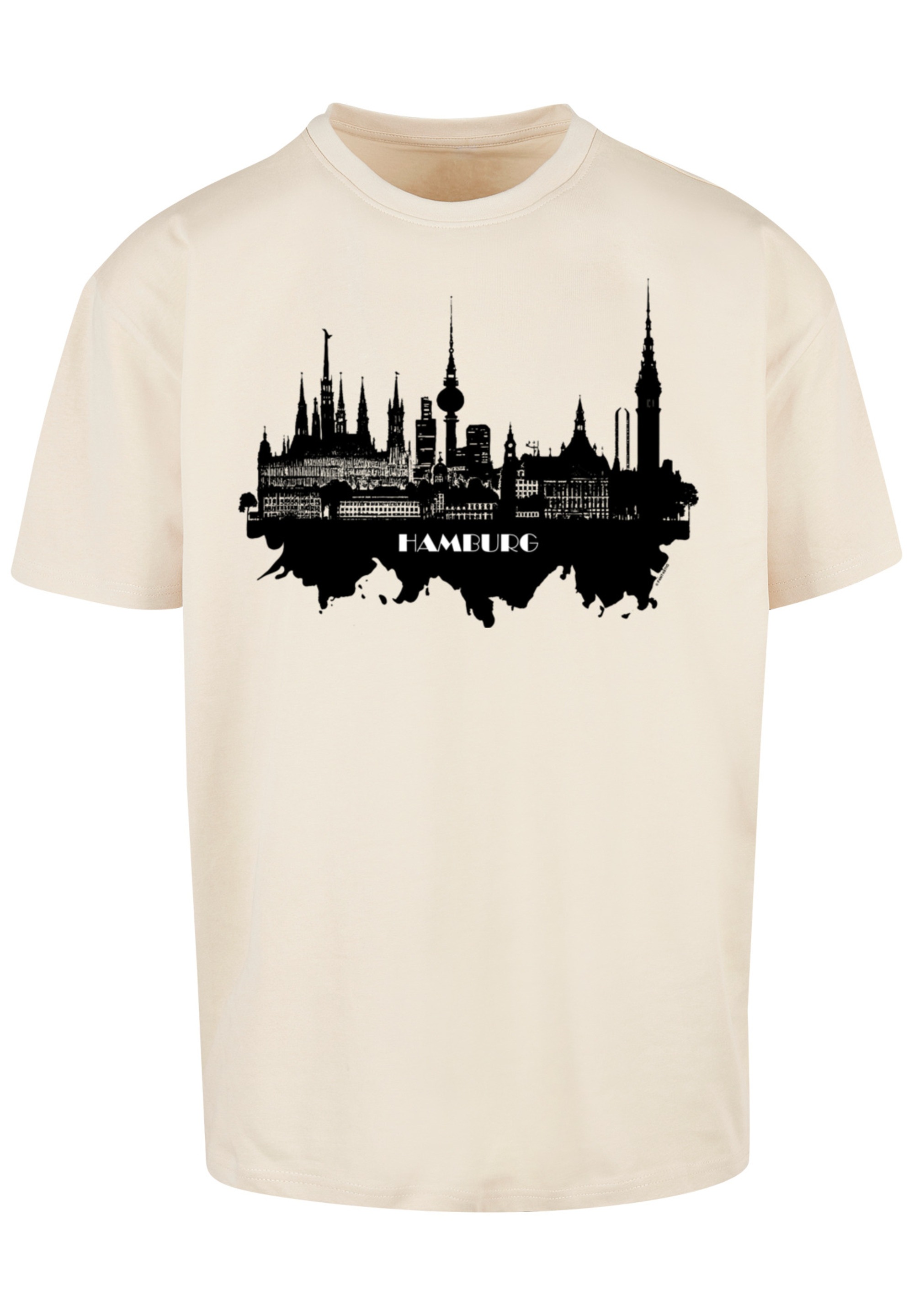 F4NT4STIC T-Shirt »Cities Collection - Hamburg skyline«, Print