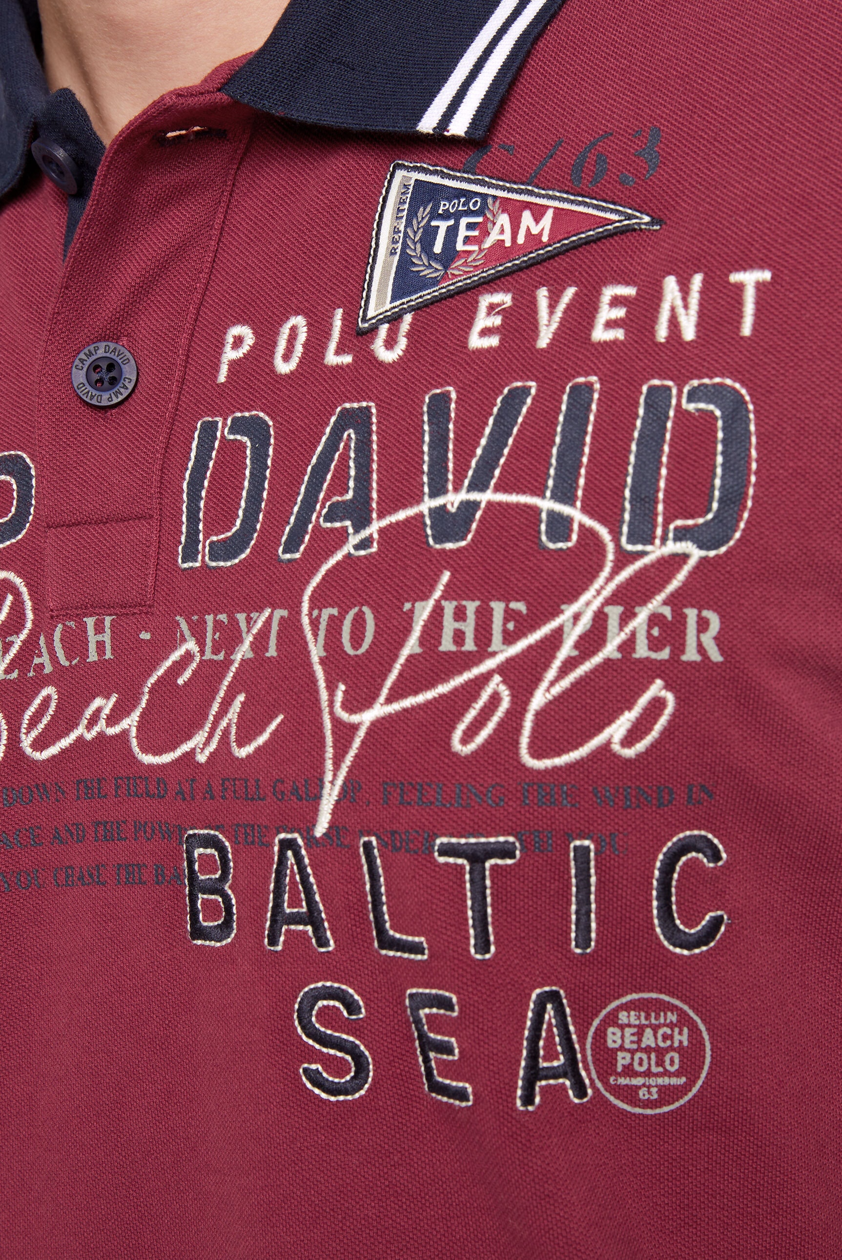 CAMP DAVID Poloshirt, aus Baumwolle