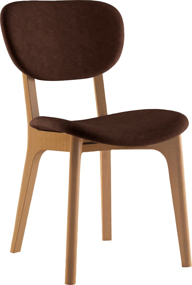 INOSIGN Stuhl "COZY Made in Italy" (Set) 2 Stk. Microfaser Gestell in Buche günstig online kaufen
