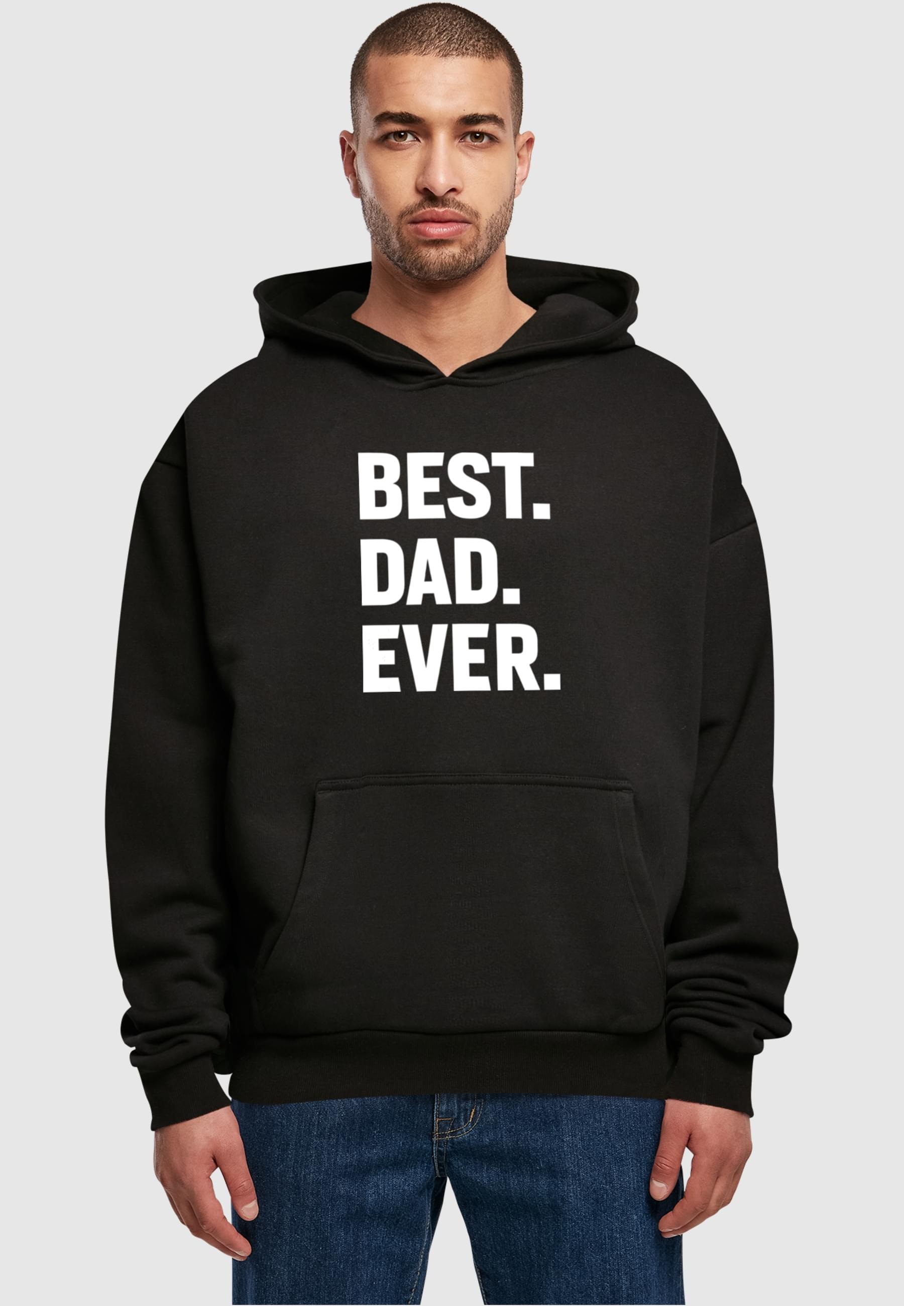 Merchcode Kapuzensweatshirt »Merchcode Herren Fathers Day - Best Dad Ever Ultra Heavy Hoody«, (1 tlg.)