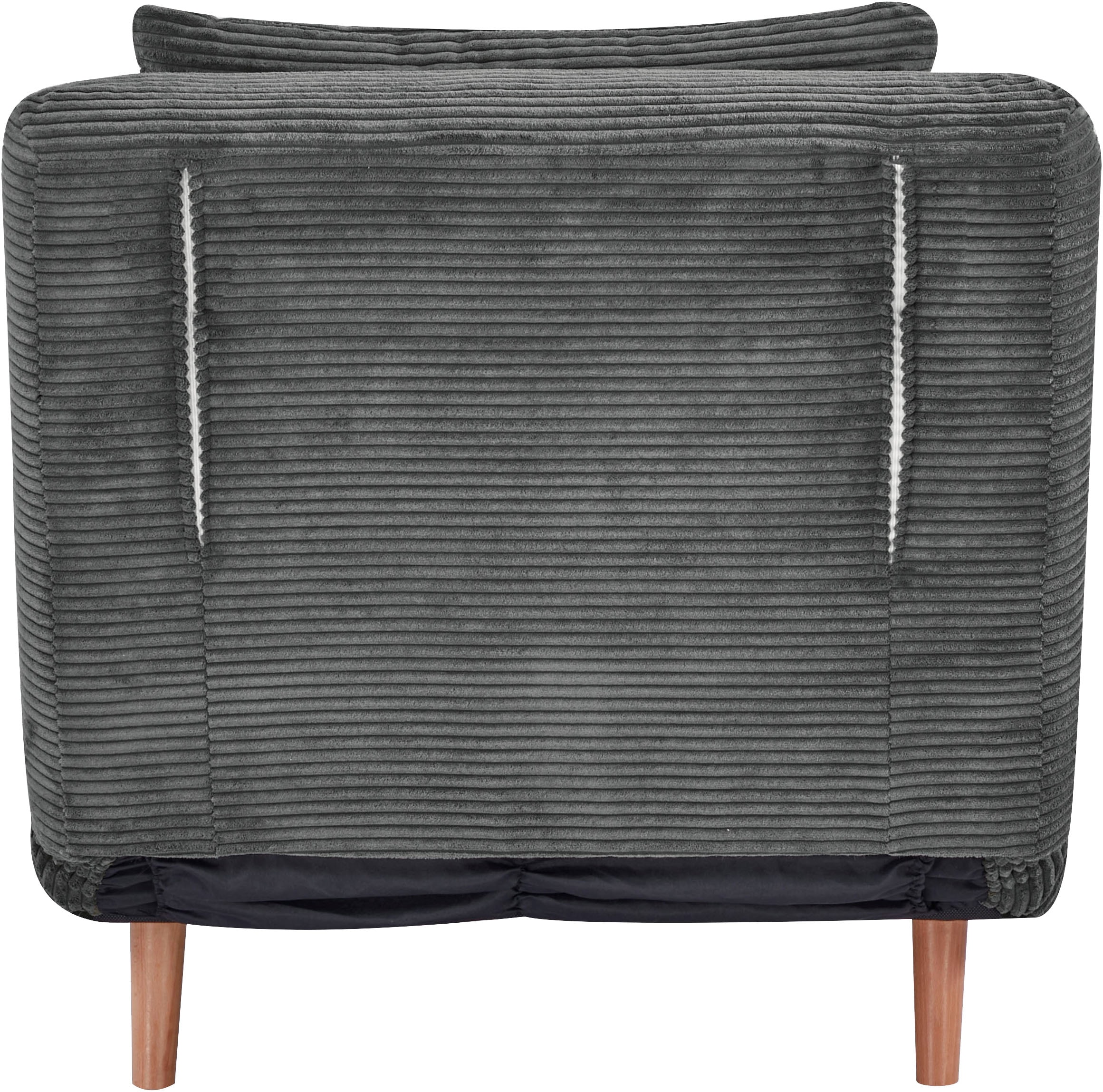 INOSIGN Sessel »AINSLEY«, wandelbar zum Gästebett, Schlafsofa, Webstoff u. Cord-Bezug