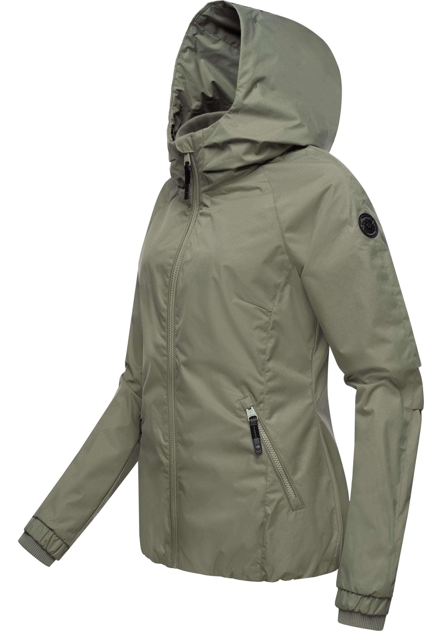 Ragwear Outdoorjacke »Dizzie«, mit Kapuze, Wasserdichte Übergangsjacke mit großer Kapuze