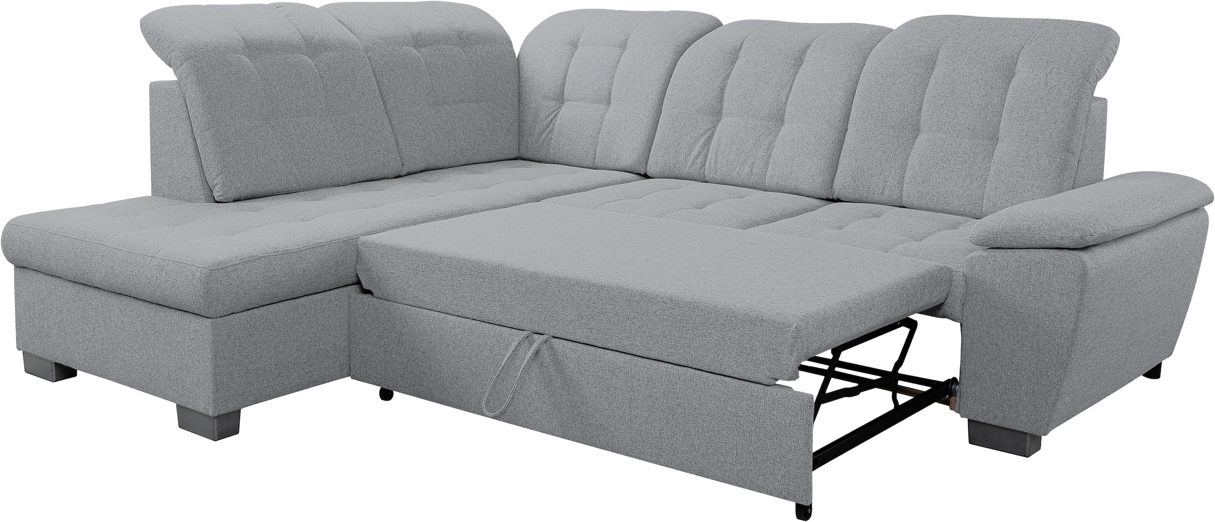 WERK2 Ecksofa »Bonny inkl. Kopfteilverstellung, Bettfunktion, Stauraum, L-Form« Komfortwunder mit Schlaffunktion, verstellbarem Kopfteil & Stauraum.