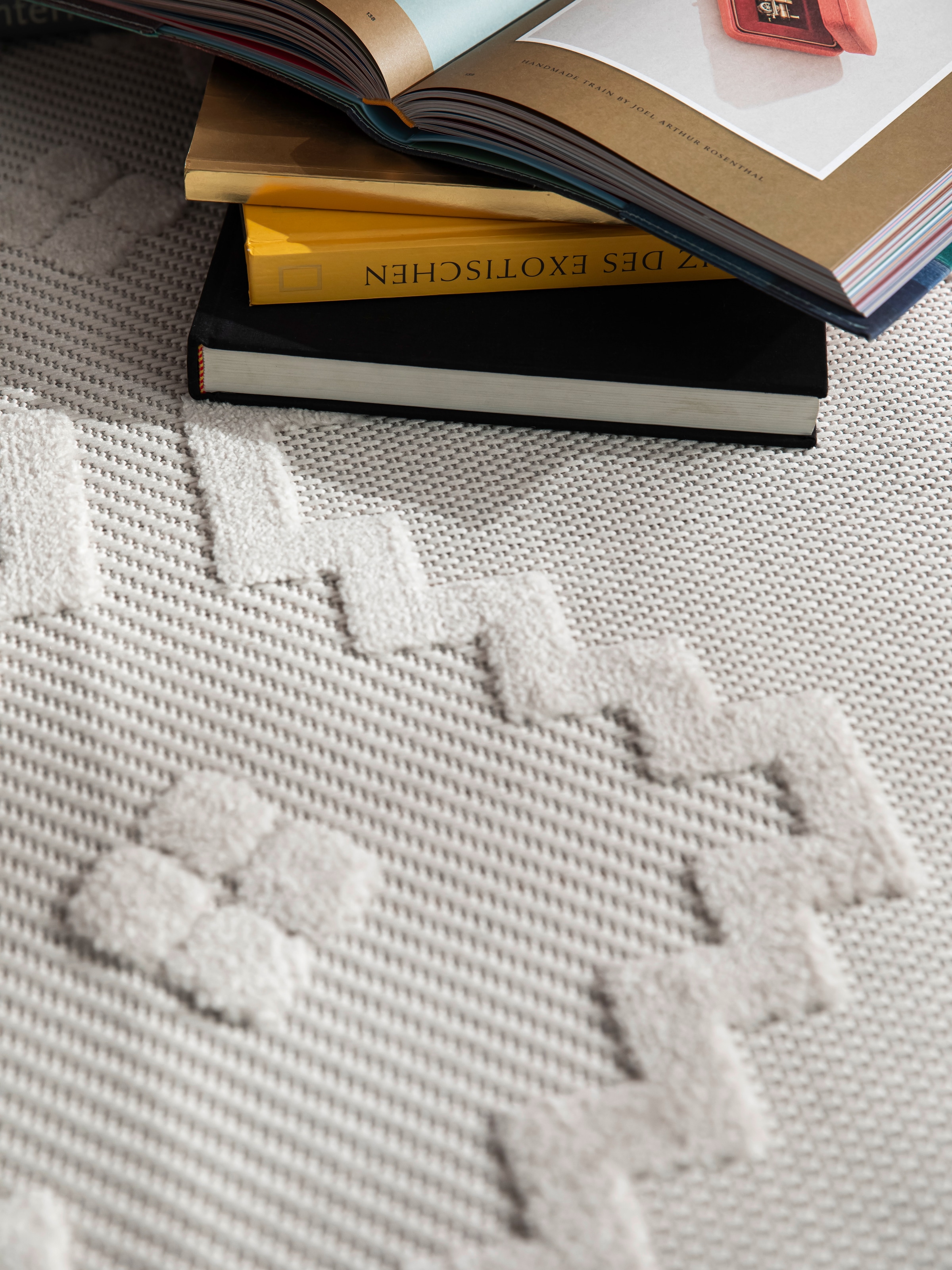 SCHÖNER WOHNEN-Kollektion Teppich »Summer 6352« rechteckig 6 mm Höhe In- und Outdoor geeignet, Hoch Tief Struktur, Robuster Teppich