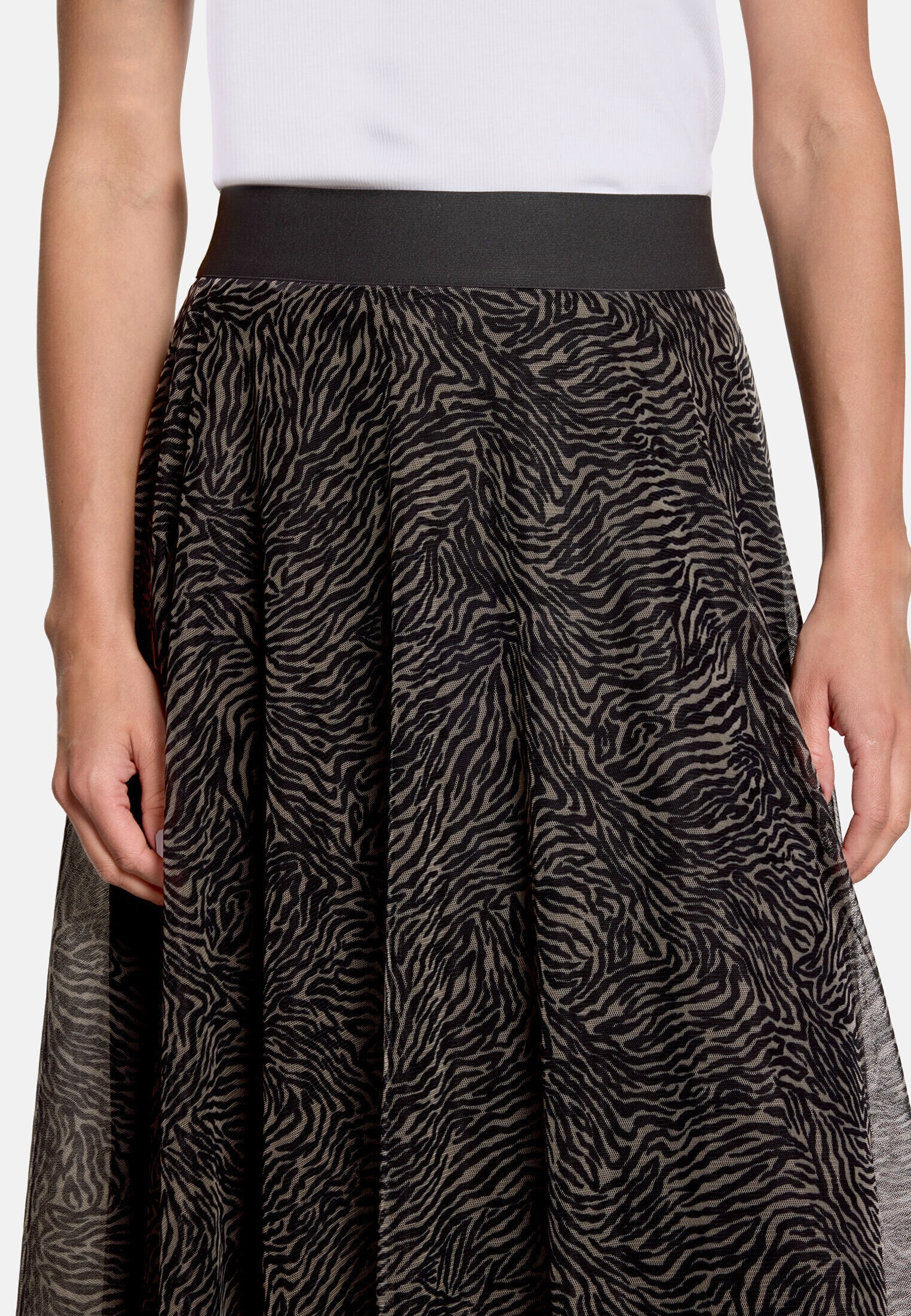 Zero Midirock »Damen mit Muster« Material