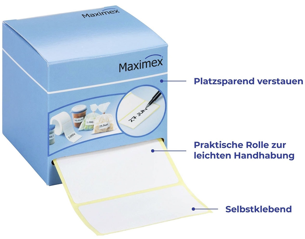 Maximex Etikettenrolle 