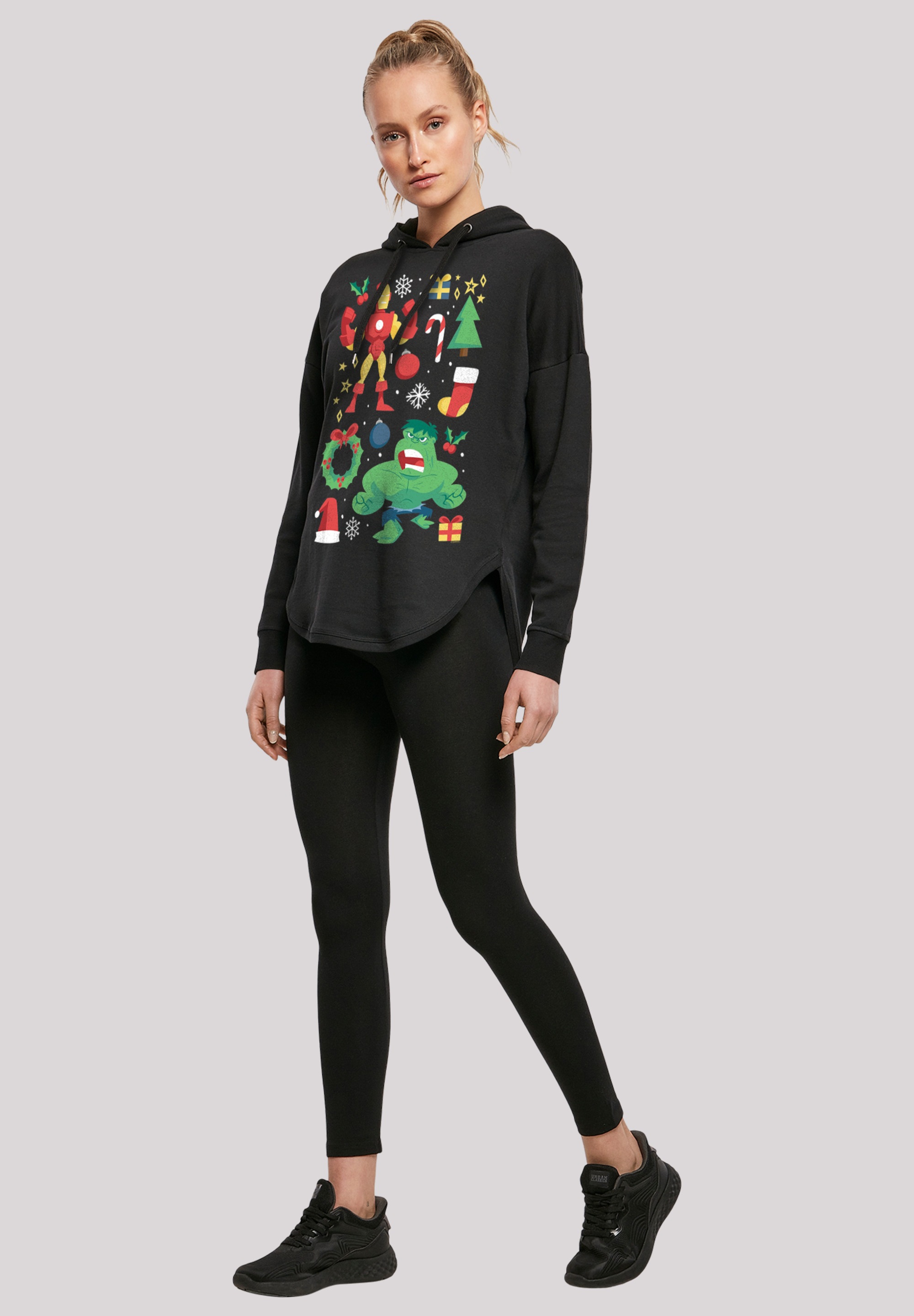 F4NT4STIC Kapuzenpullover »Marvel Universe Iron Man und Hulk Christmas«, Print