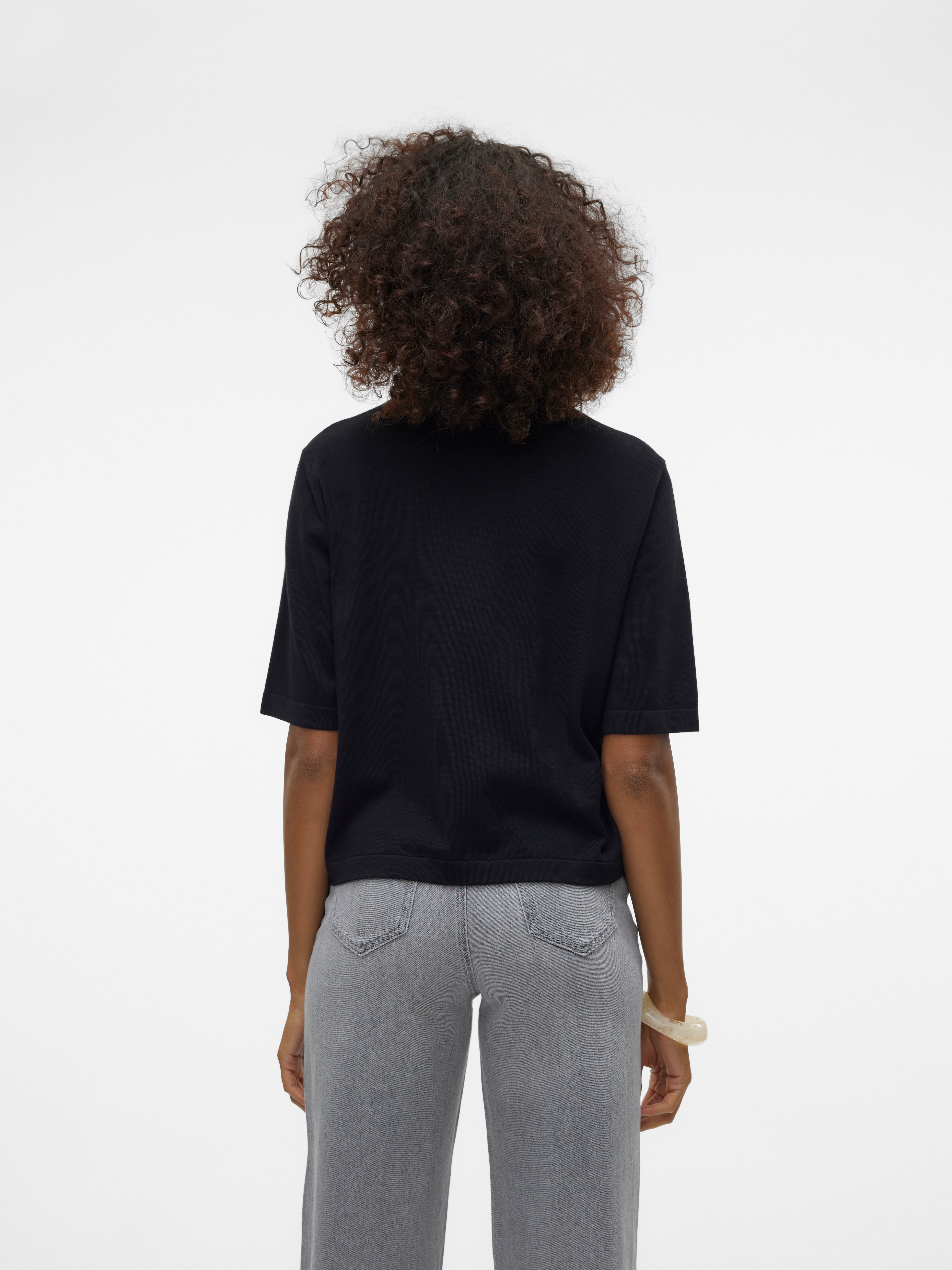 Thumbnail - Vero Moda Kurzarmpullover "VMSILJE 2/4 O-NCK OVERSIZE PULL GA NOOS"