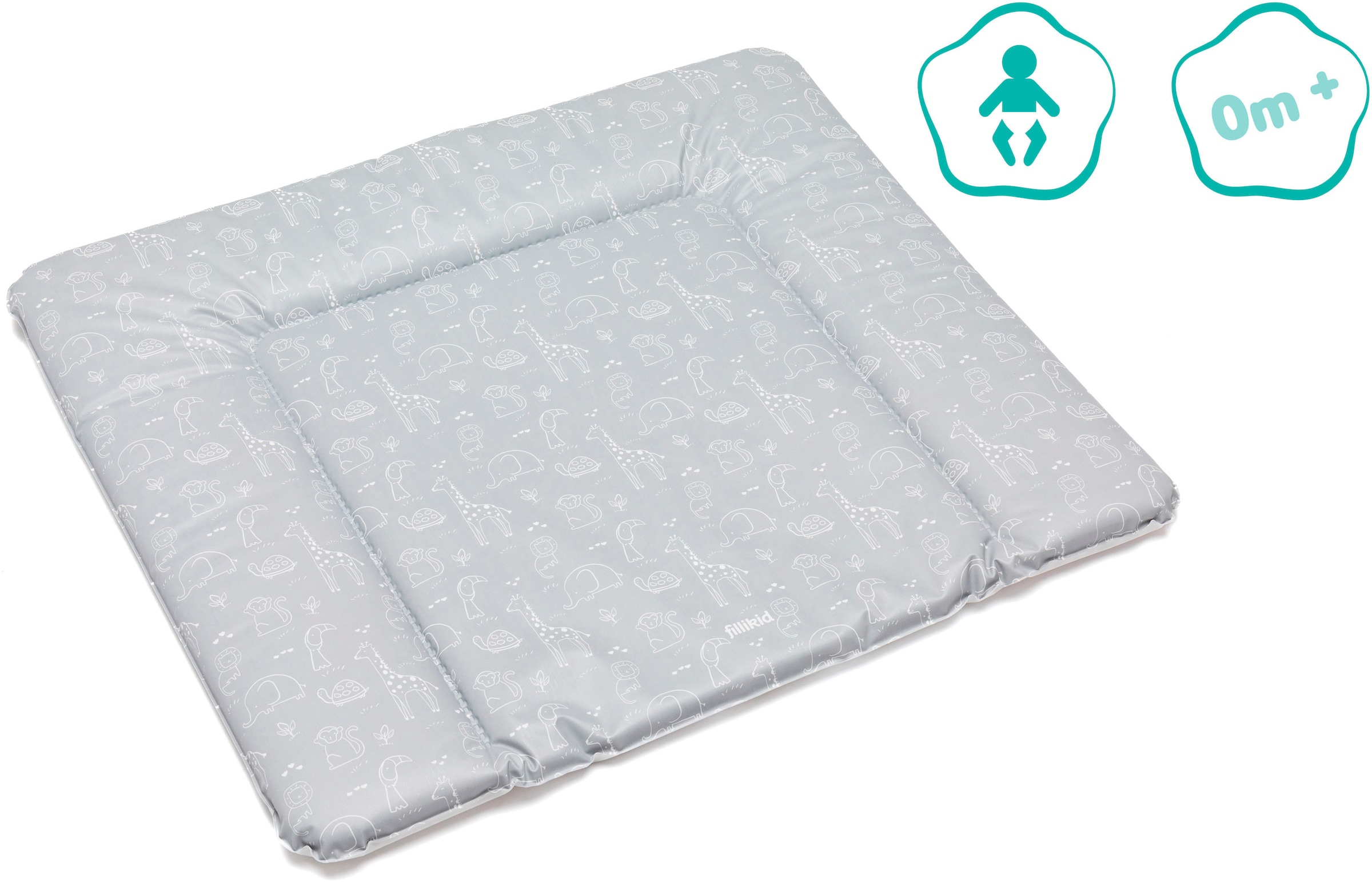 Fillikid Wickelauflage »Softy Large, Safari grau«