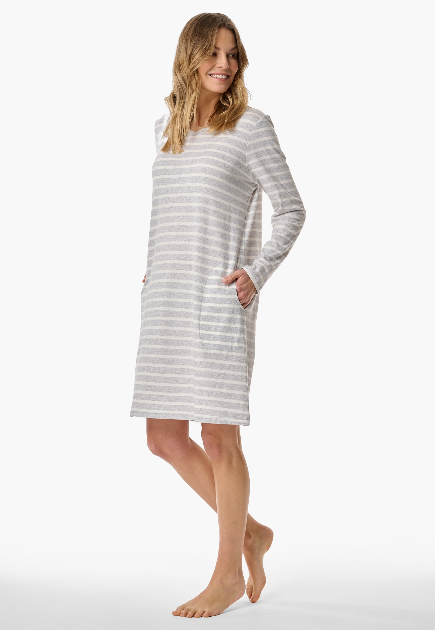 Schiesser Nachthemd ""Casual Essentials"", (Packung), mit leichtem V-Aussch günstig online kaufen