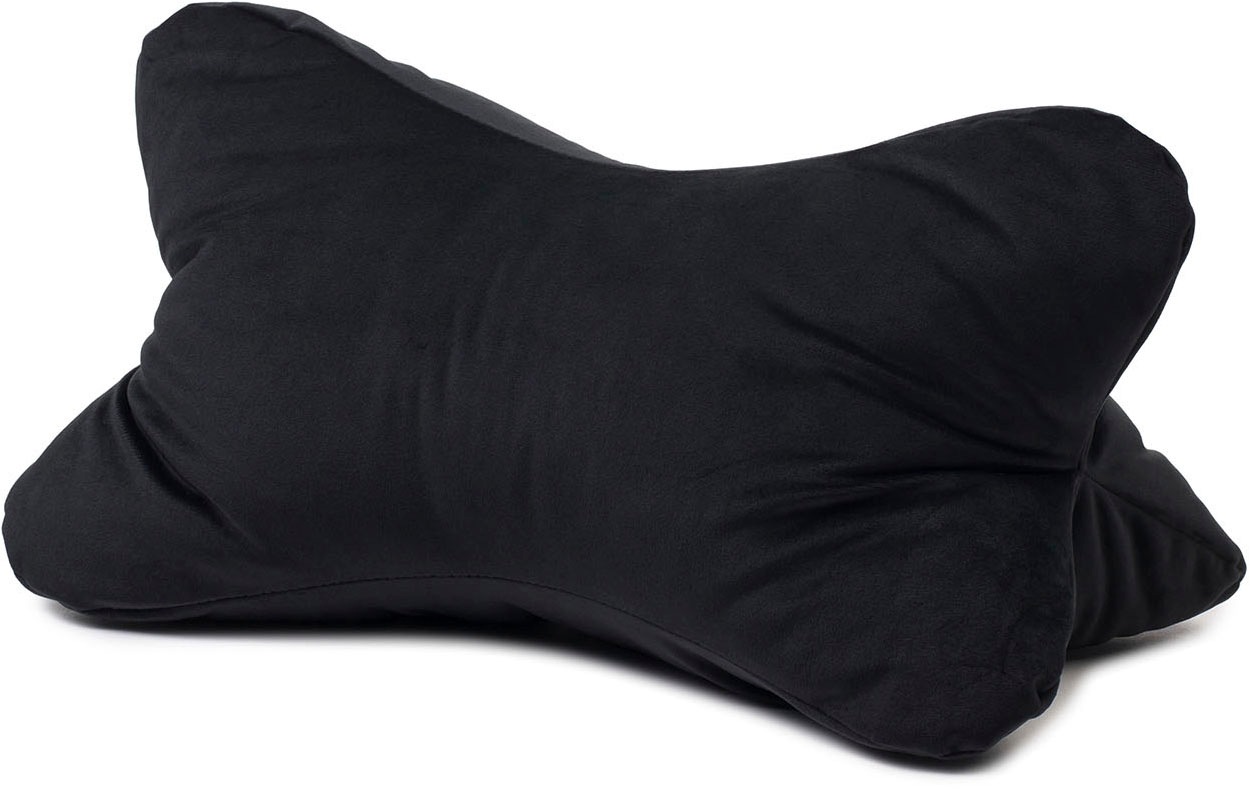 Nackenkissen GÖZZE, B:40cm H:19cm L:25cmschwarz, Polyester, Funktionskissen, "Lesekissen California"