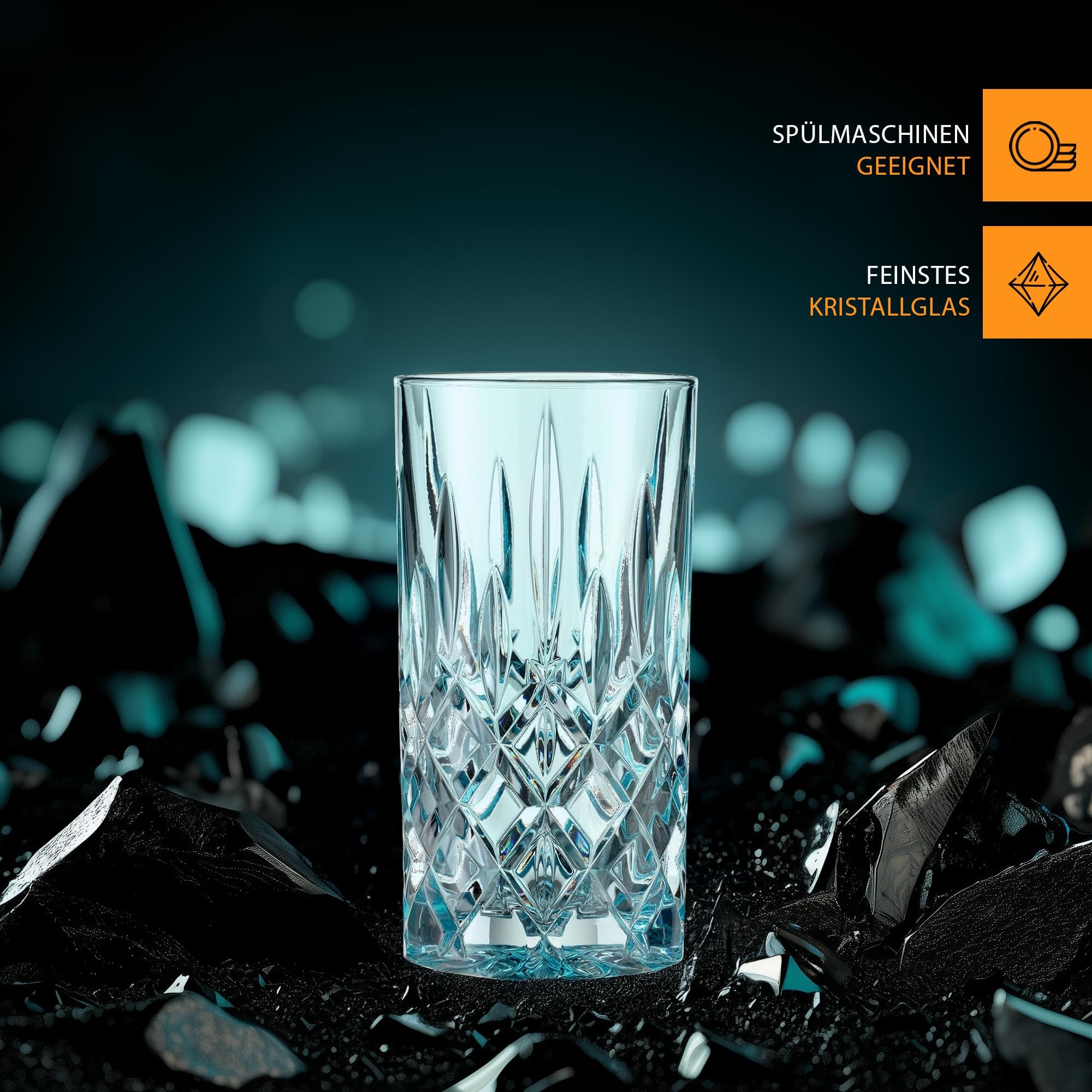 Nachtmann Longdrinkglas »Longdrinkgläser Noblesse Colors 395 ml 2er Set«