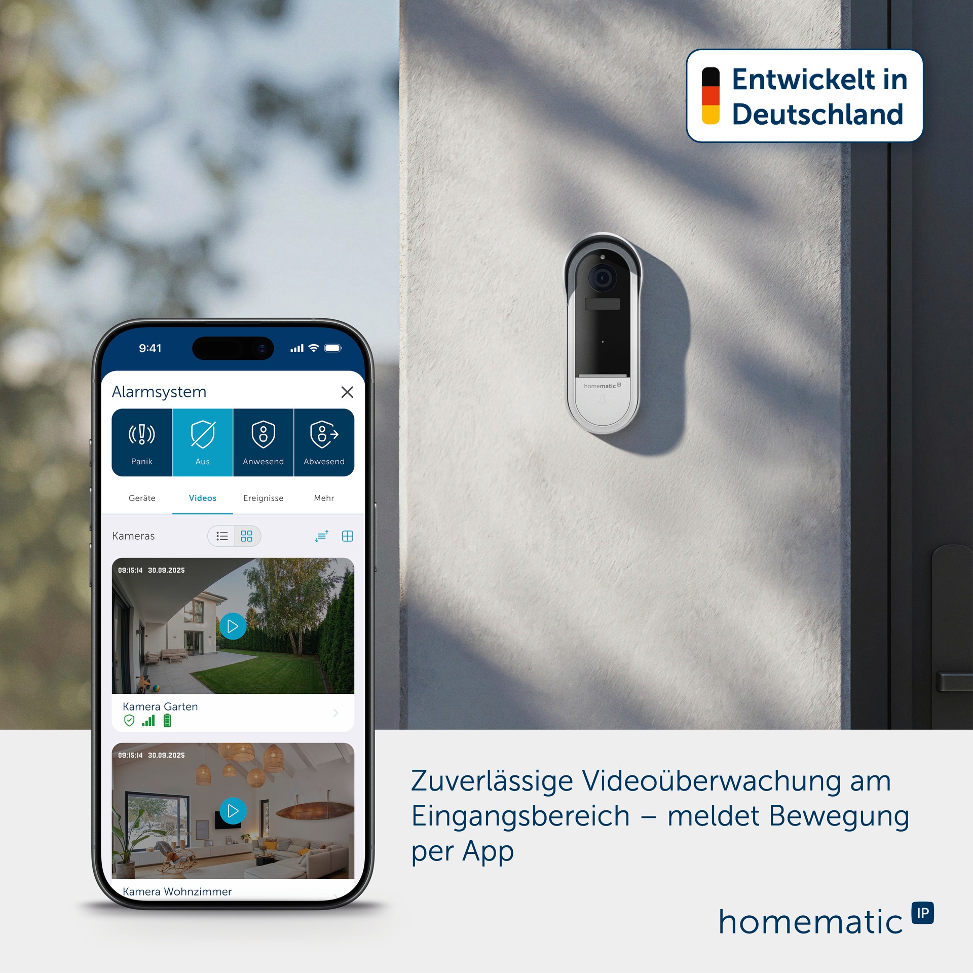 Homematic IP Video-Türsprechanlage »Video-Türklingel« Aussenbereich & Innenbereich