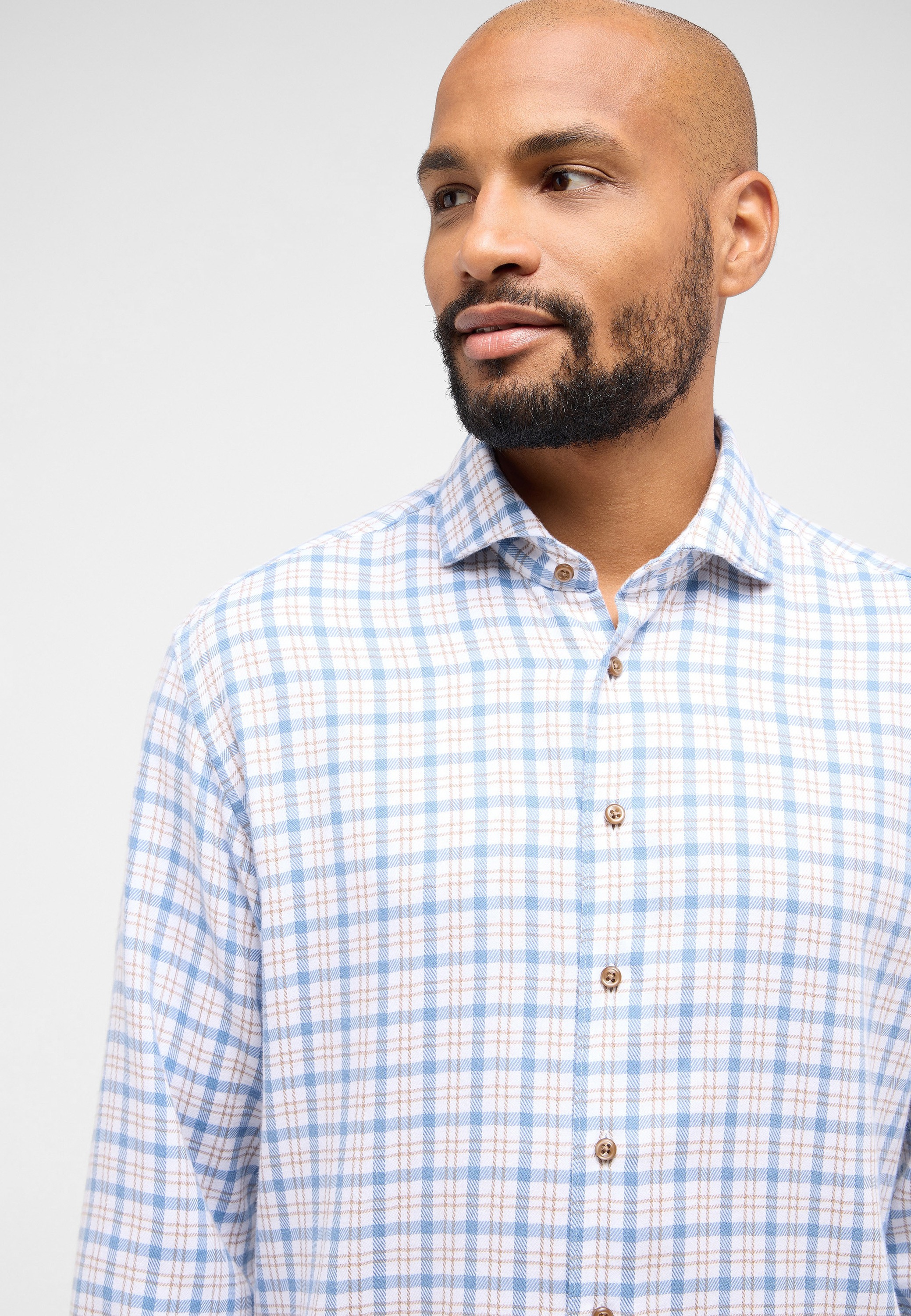 Thumbnail - Eterna Langarmhemd "MODERN FIT" EASY IRON (bügelleicht)