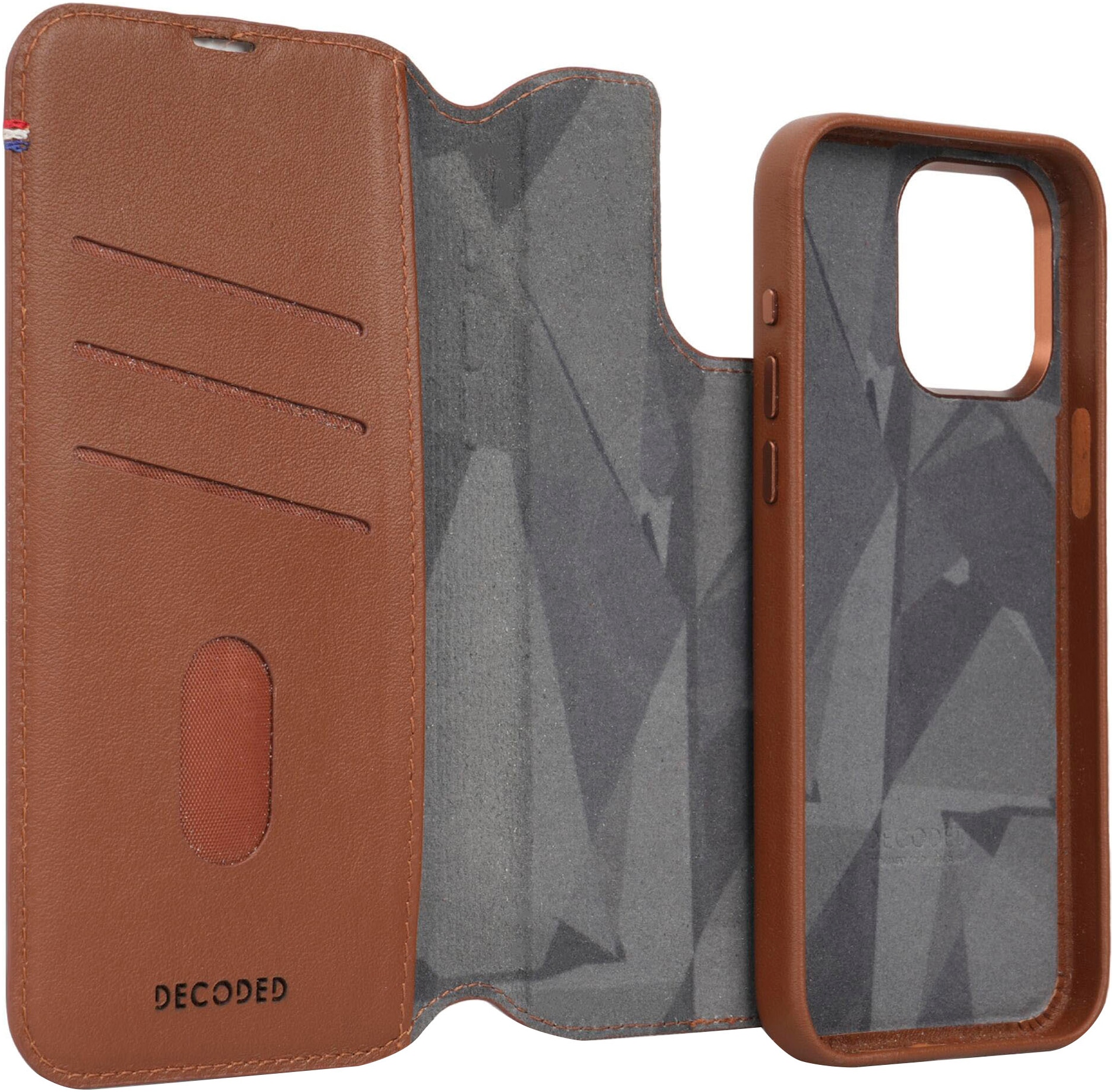 DECODED Smartphone-Hülle »Leather Detachable Wallet für iPhone 15 Pro«, iPhone 15 Pro, 15,5 cm (6,1 Zoll)