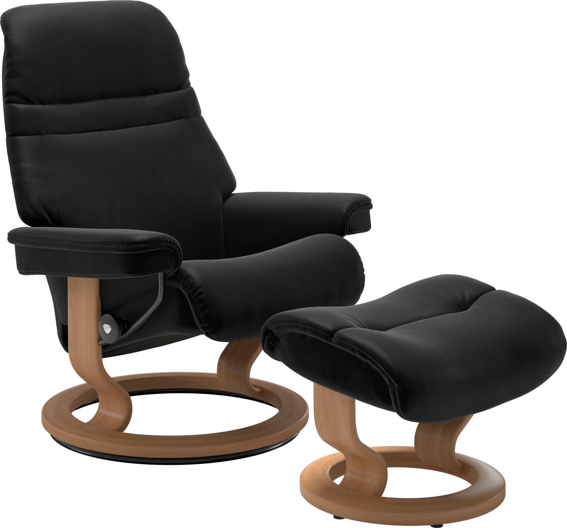 Stressless Fußhocker "Sunrise", mit Classic Base, Gestell Eiche