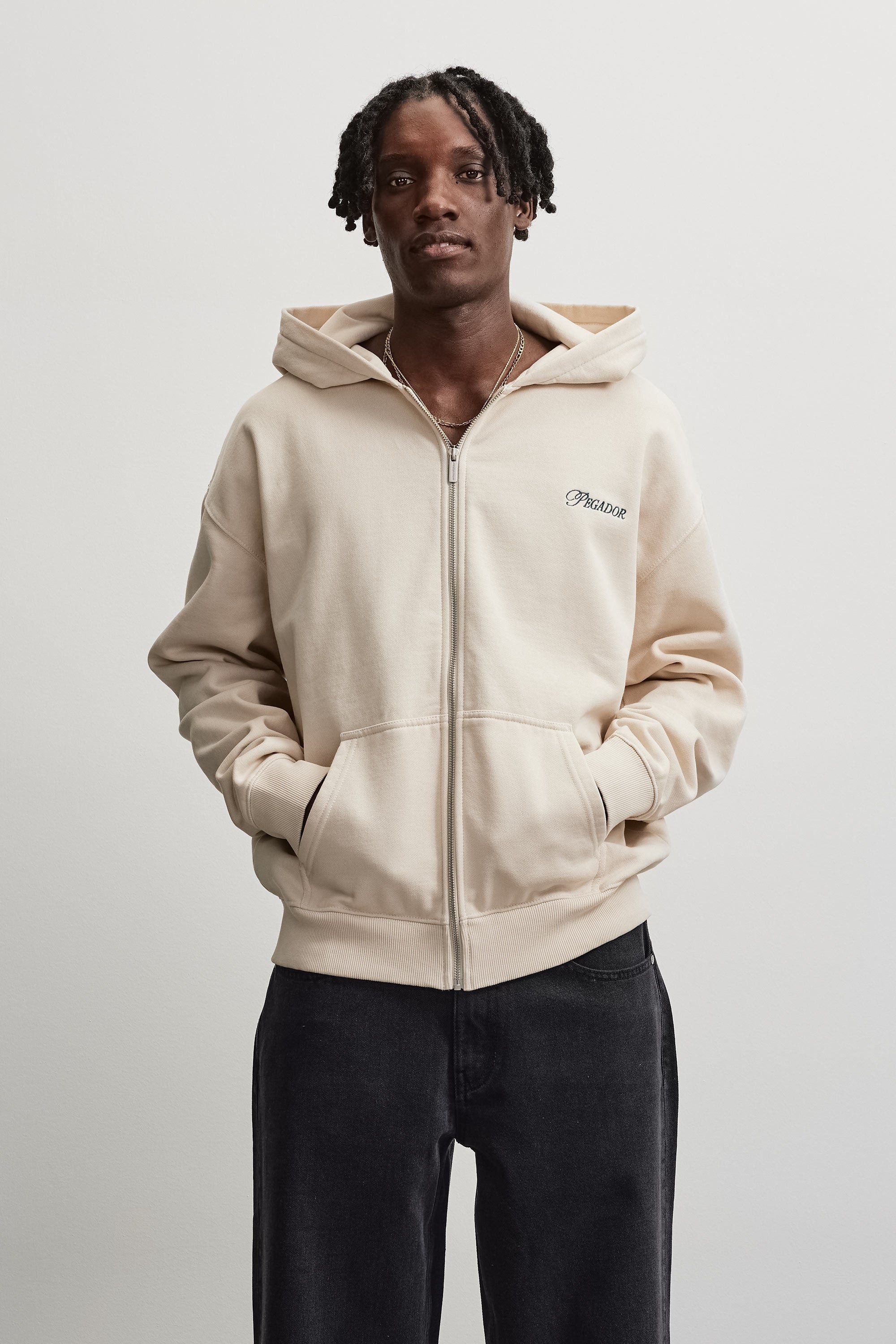 PEGADOR Kapuzensweatjacke "Carloforte Oversized Sweat Jacket" Baumwollmischung, oversized