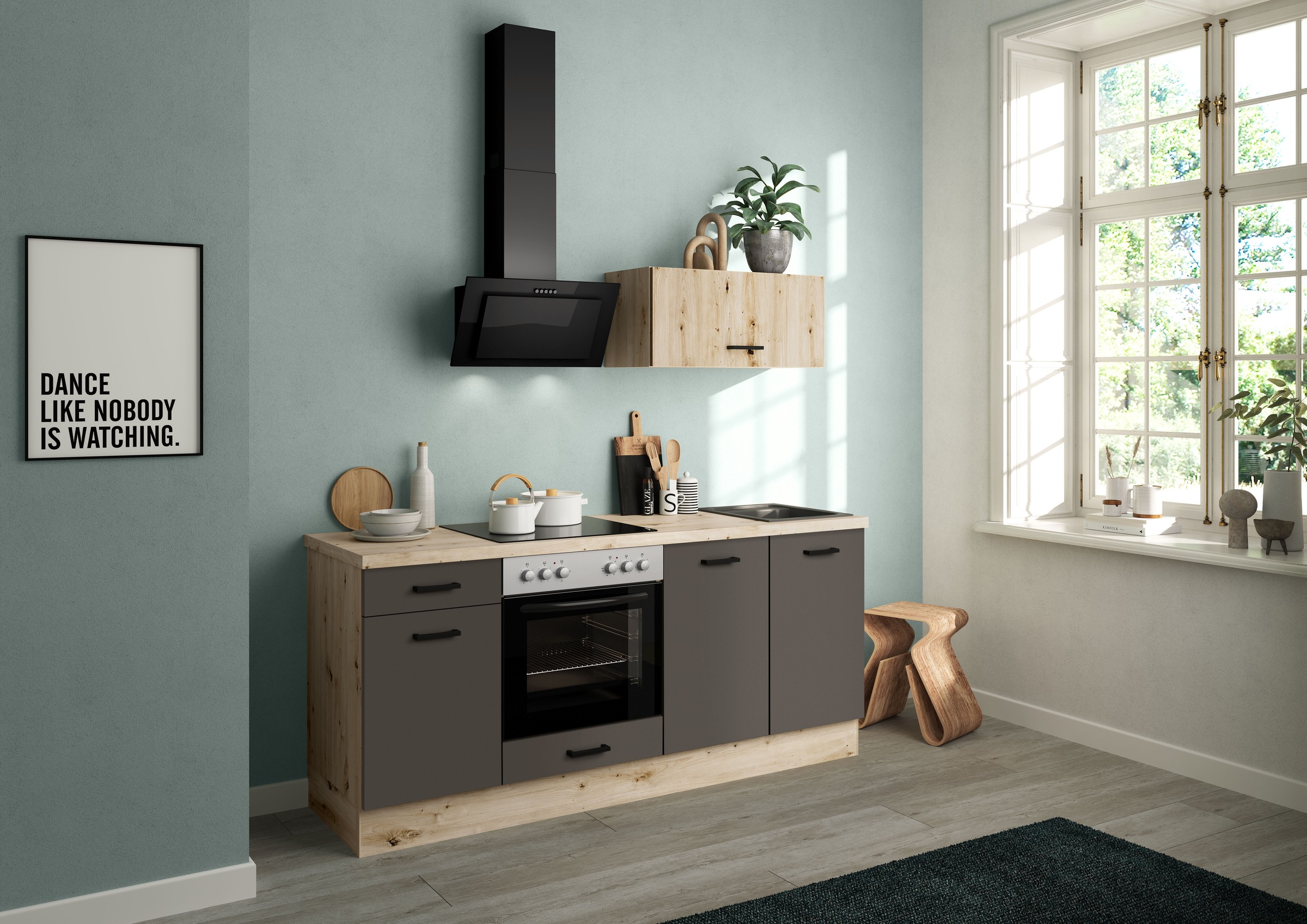 IMPULS KÜCHEN Küchenzeile ""Lissabon", Ausrichtung wählbar, Schubkästen mit günstig online kaufen