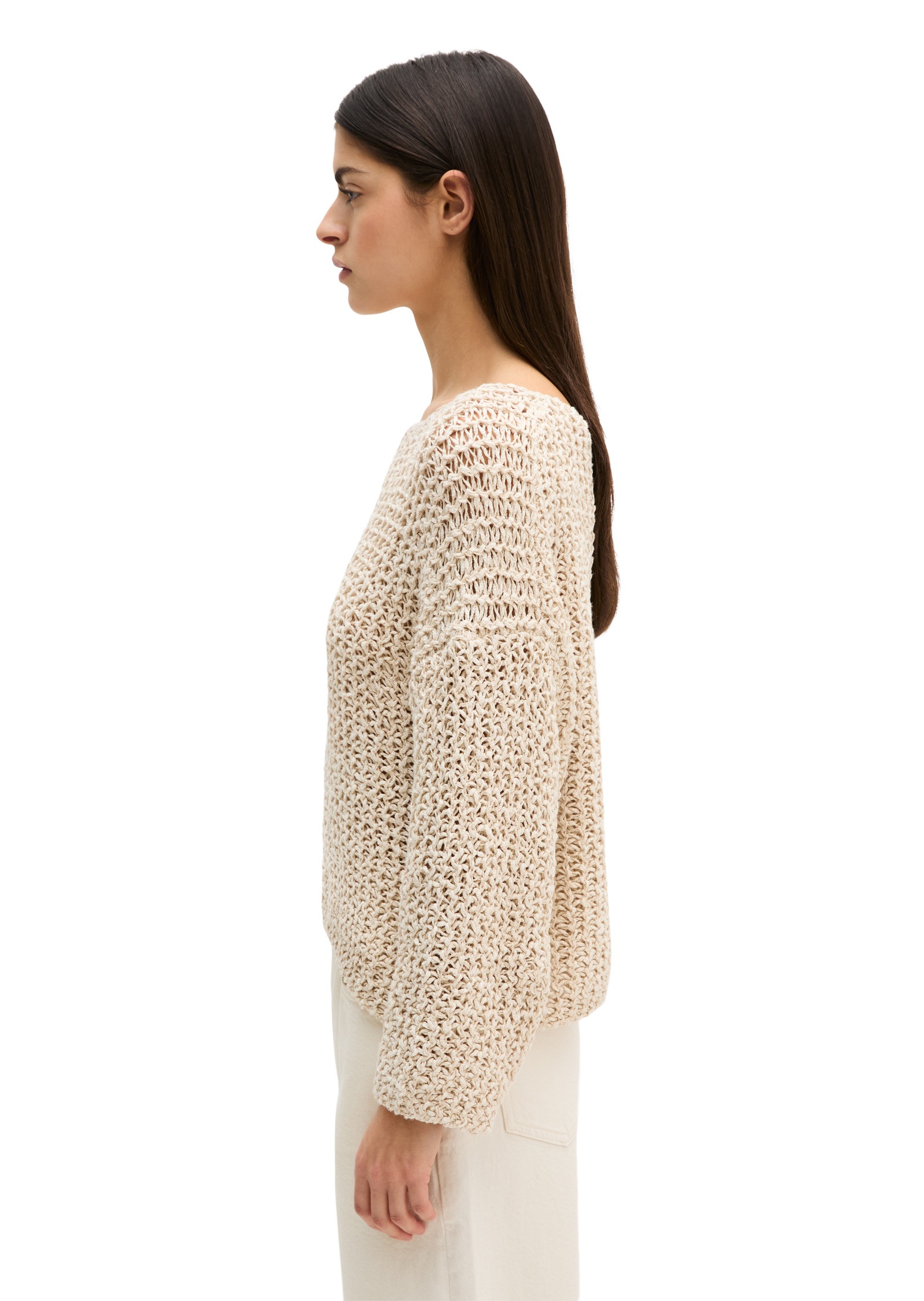 Marc OPolo Strickpullover "aus Organic-Cotton-Mix-Slub" günstig online kaufen